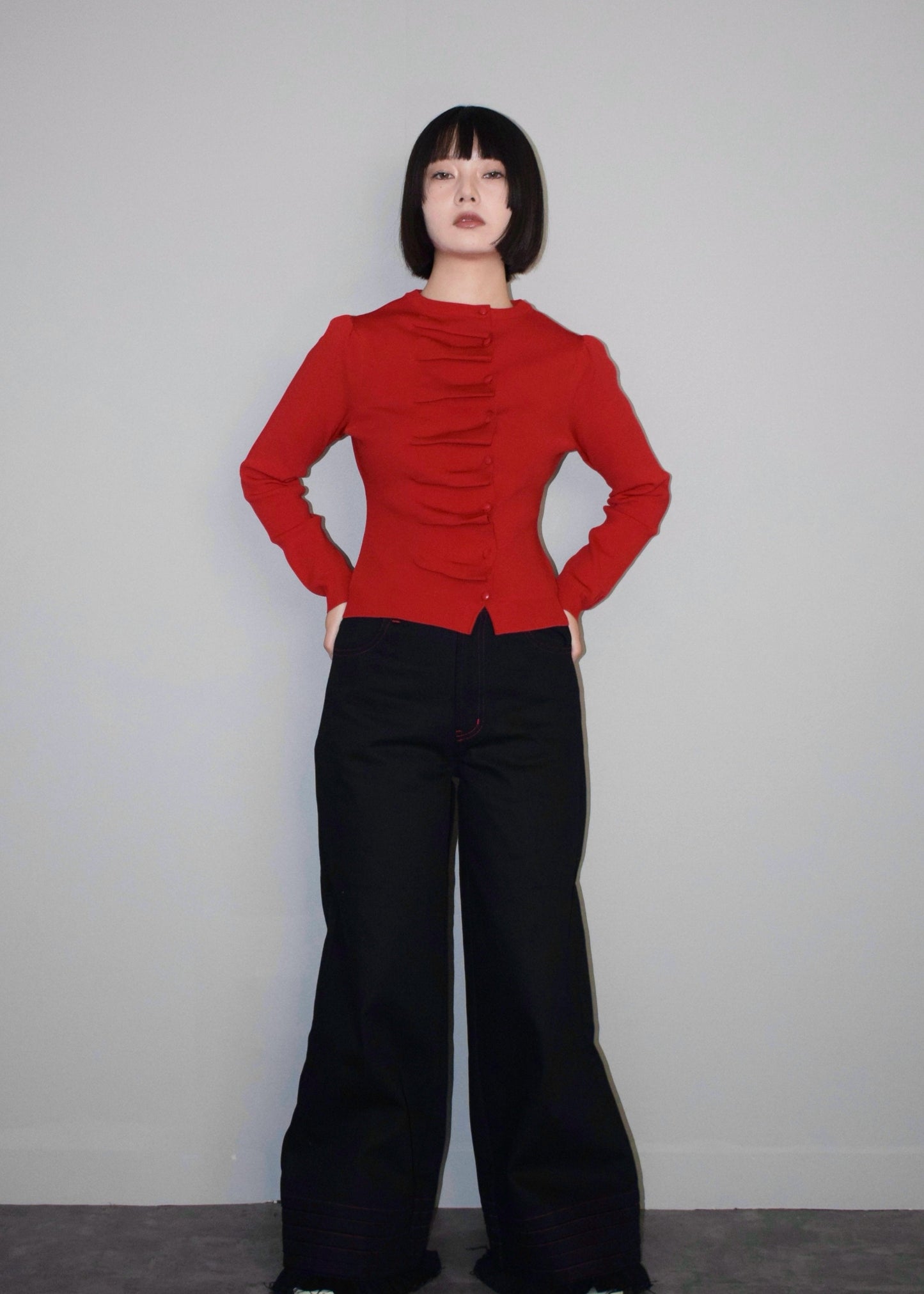 button up knit