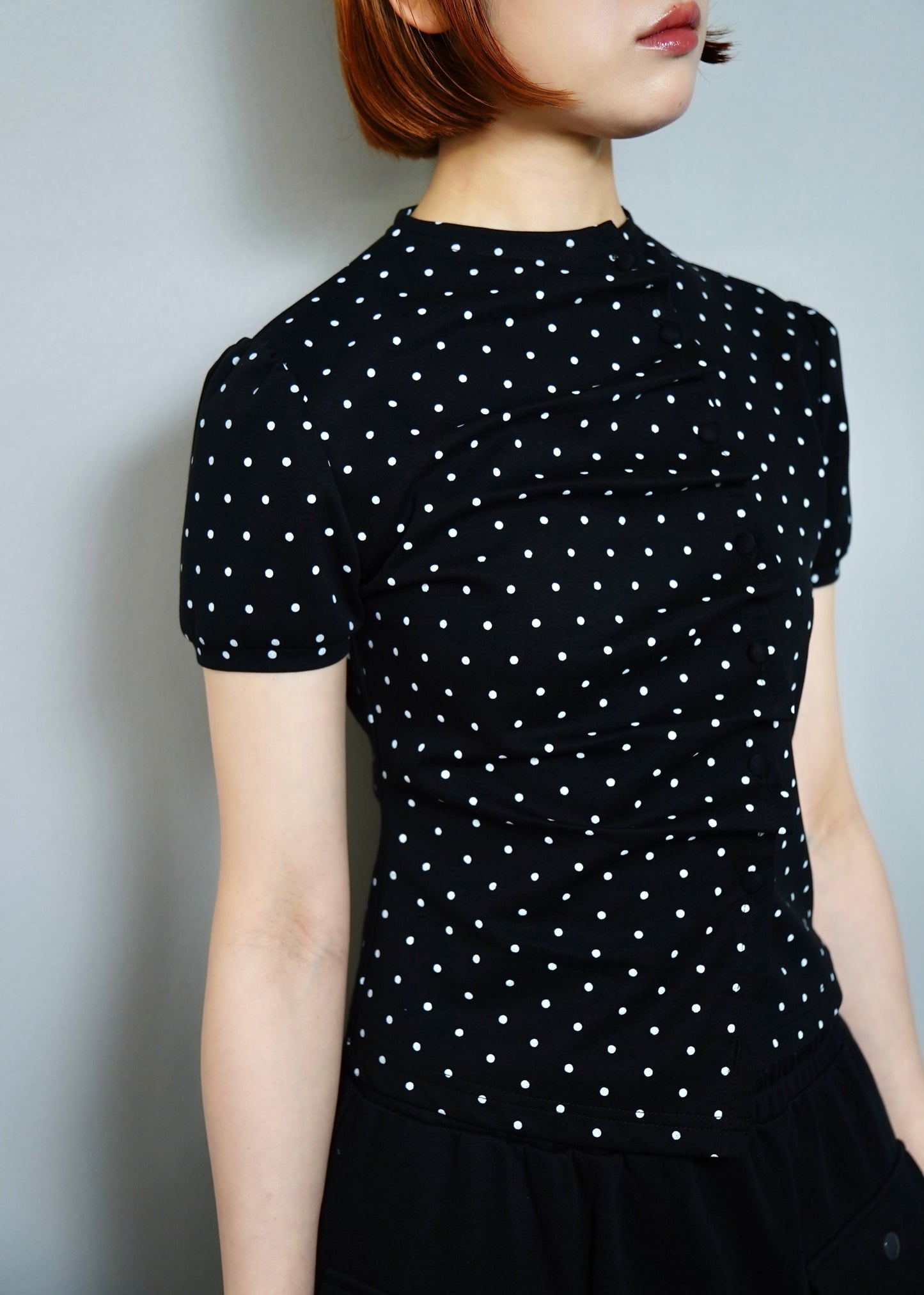 button up T-shirt-dot