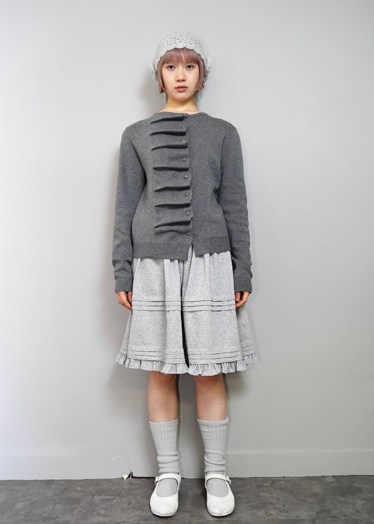 button up knit-boxy fit