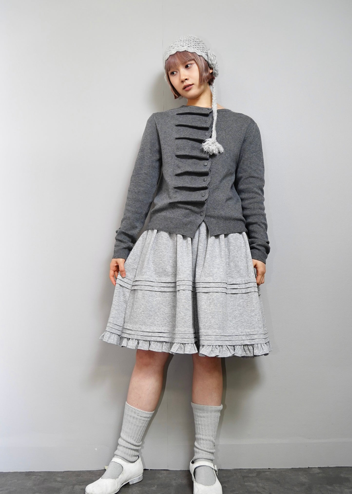 button up knit-boxy fit