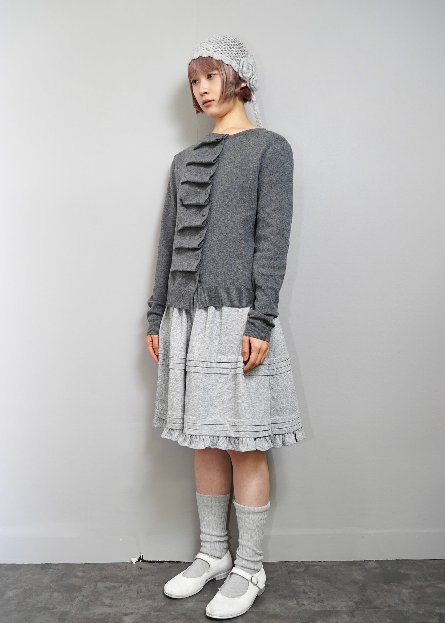 button up knit-boxy fit