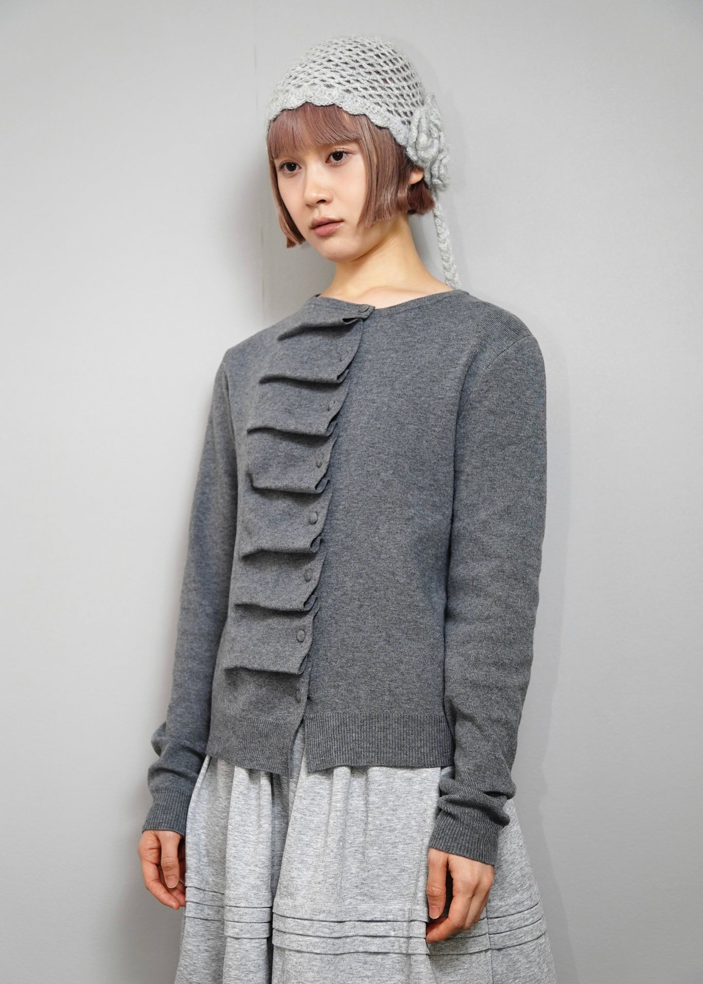 button up knit-boxy fit