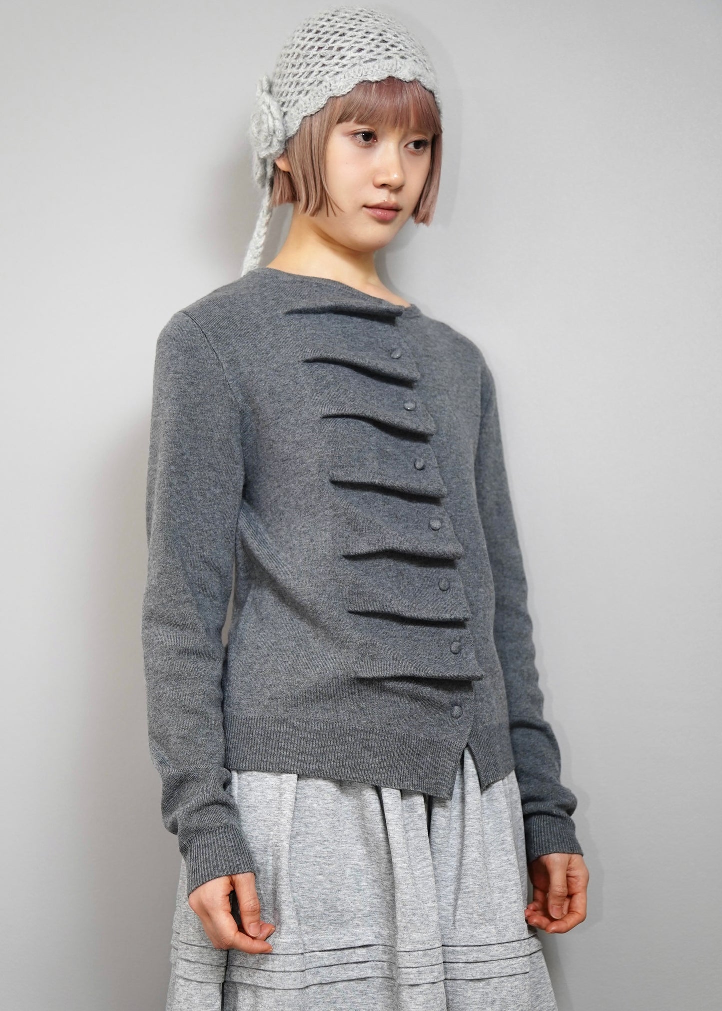 button up knit-boxy fit