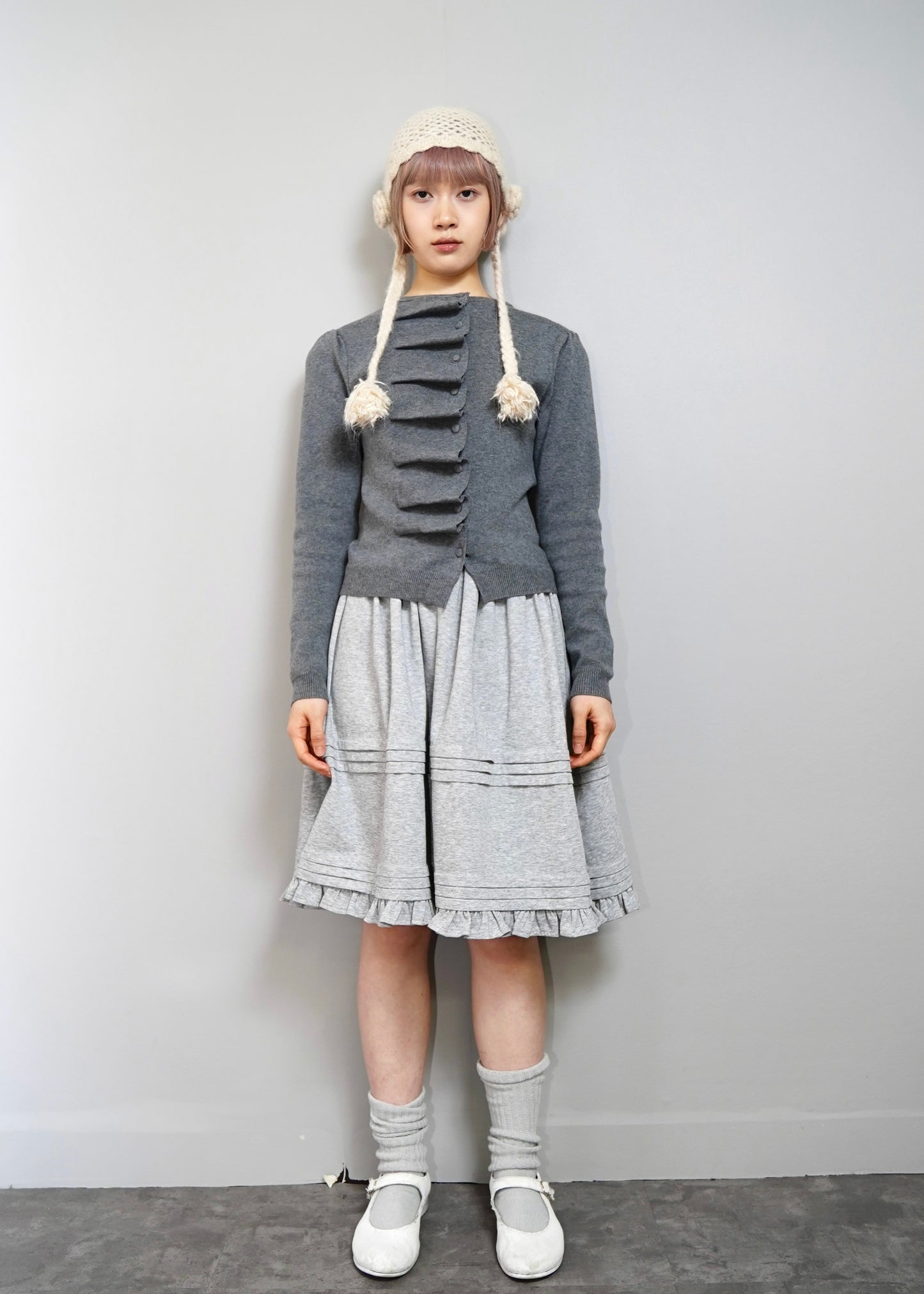 button up knit-slim fit