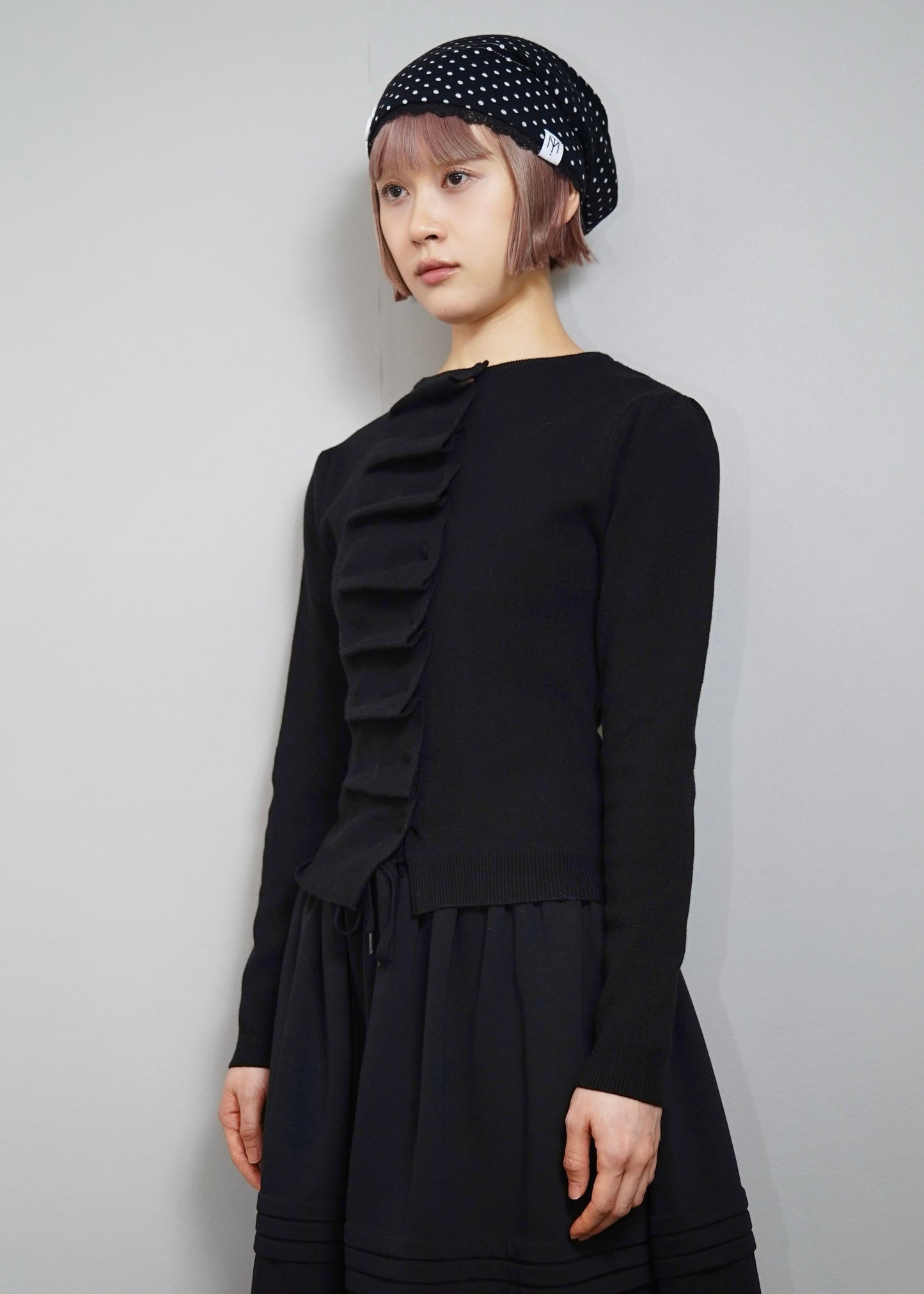 button up knit-slim fit