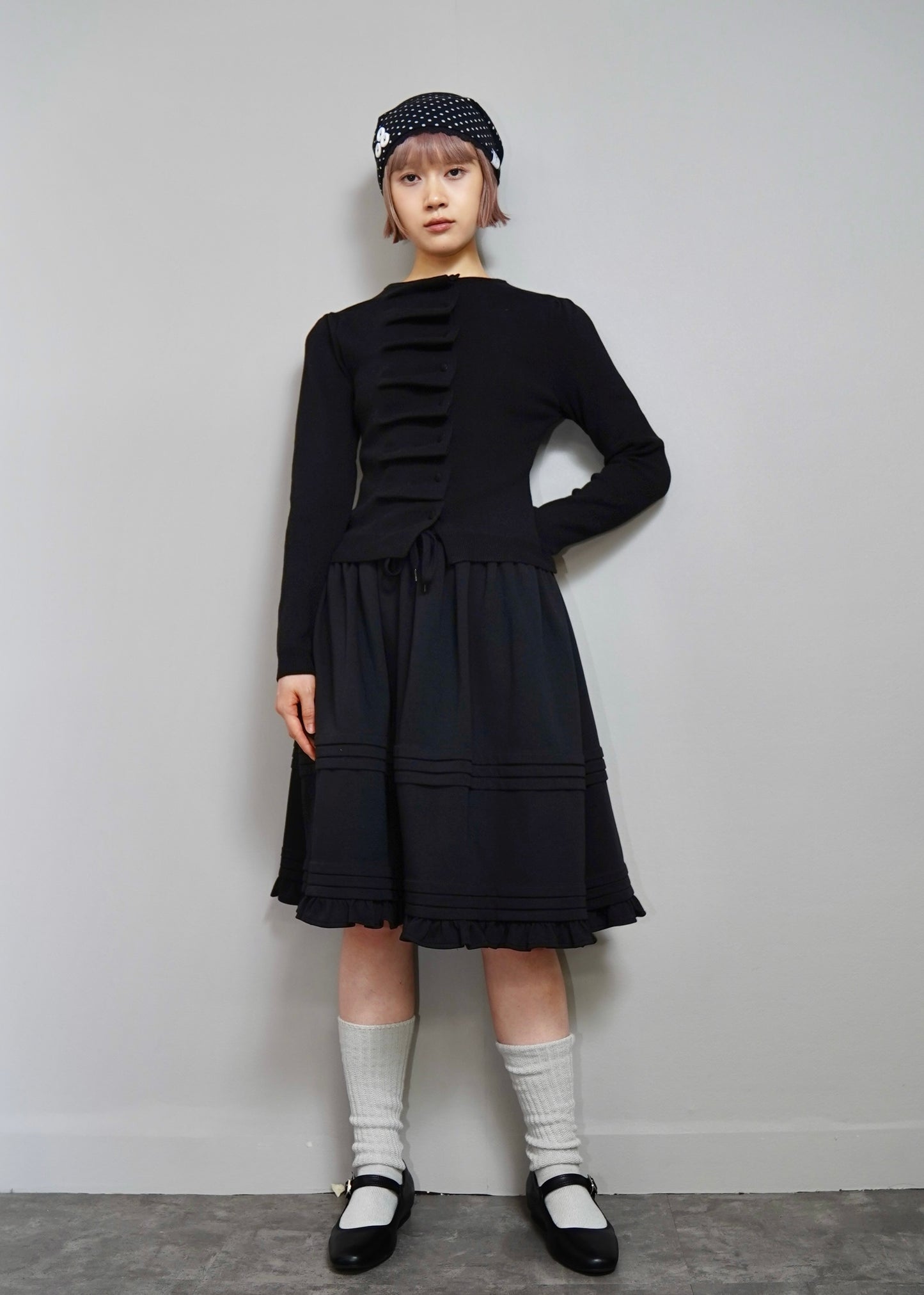 button up knit-slim fit