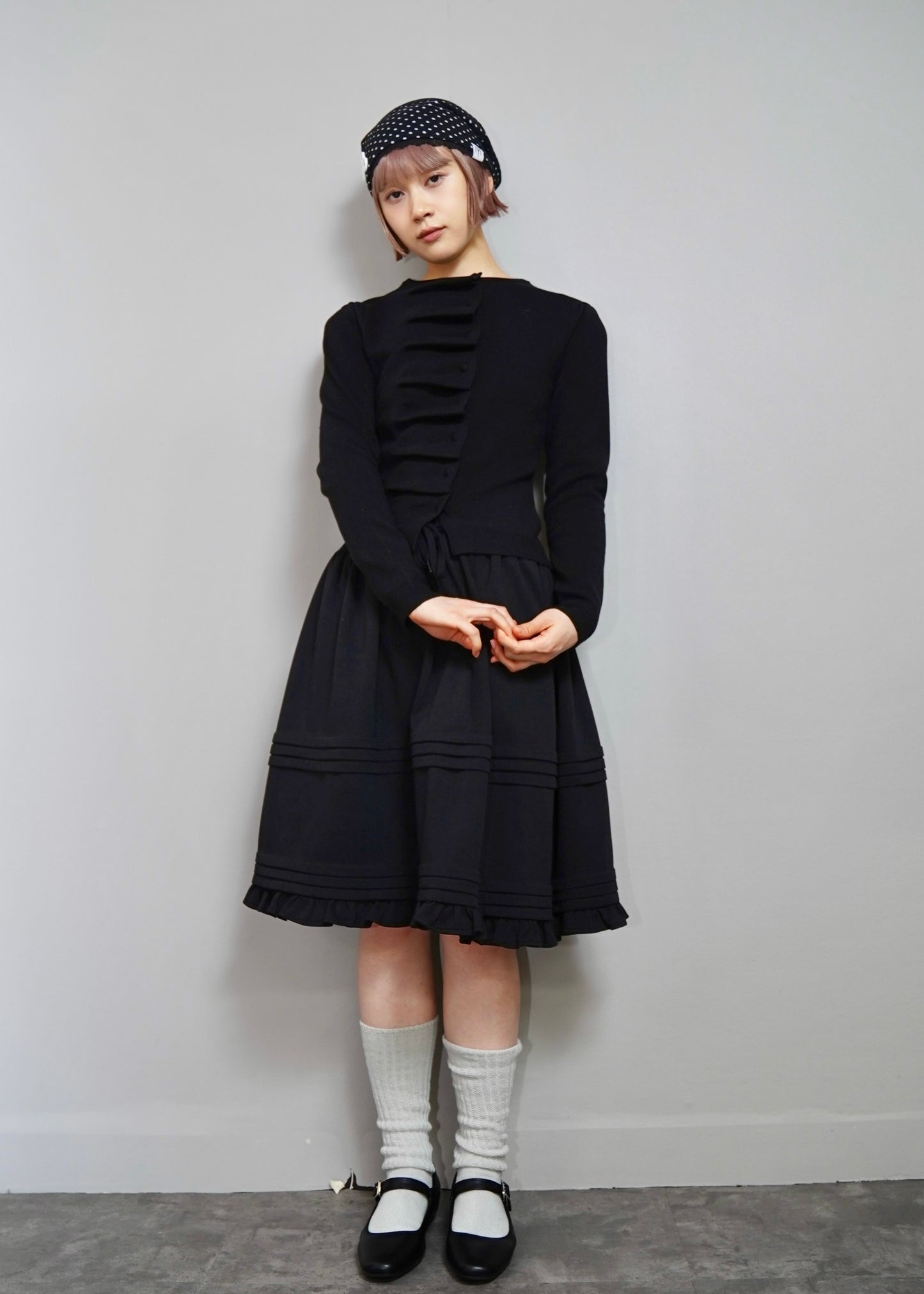 button up knit-slim fit