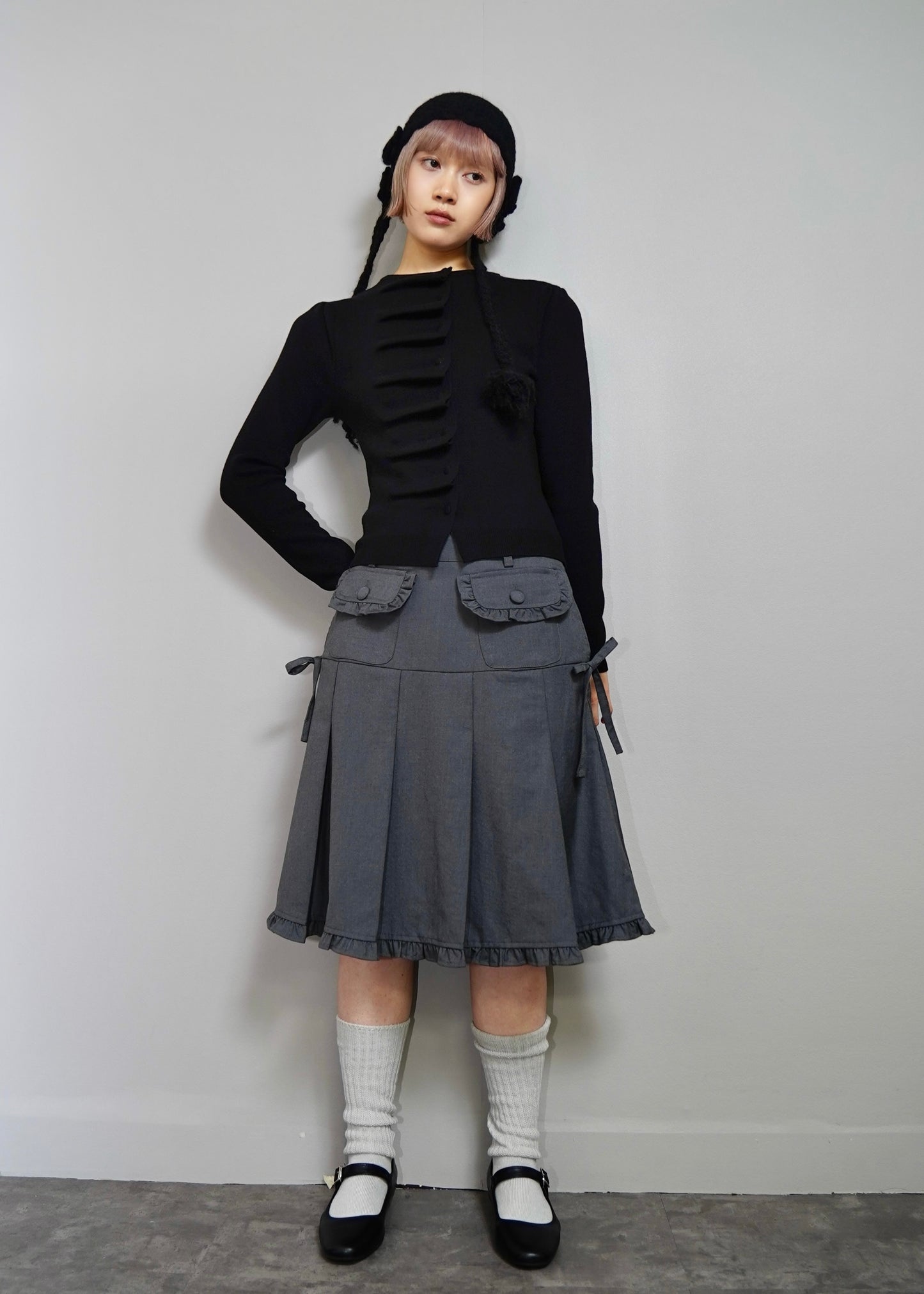 button up knit-slim fit