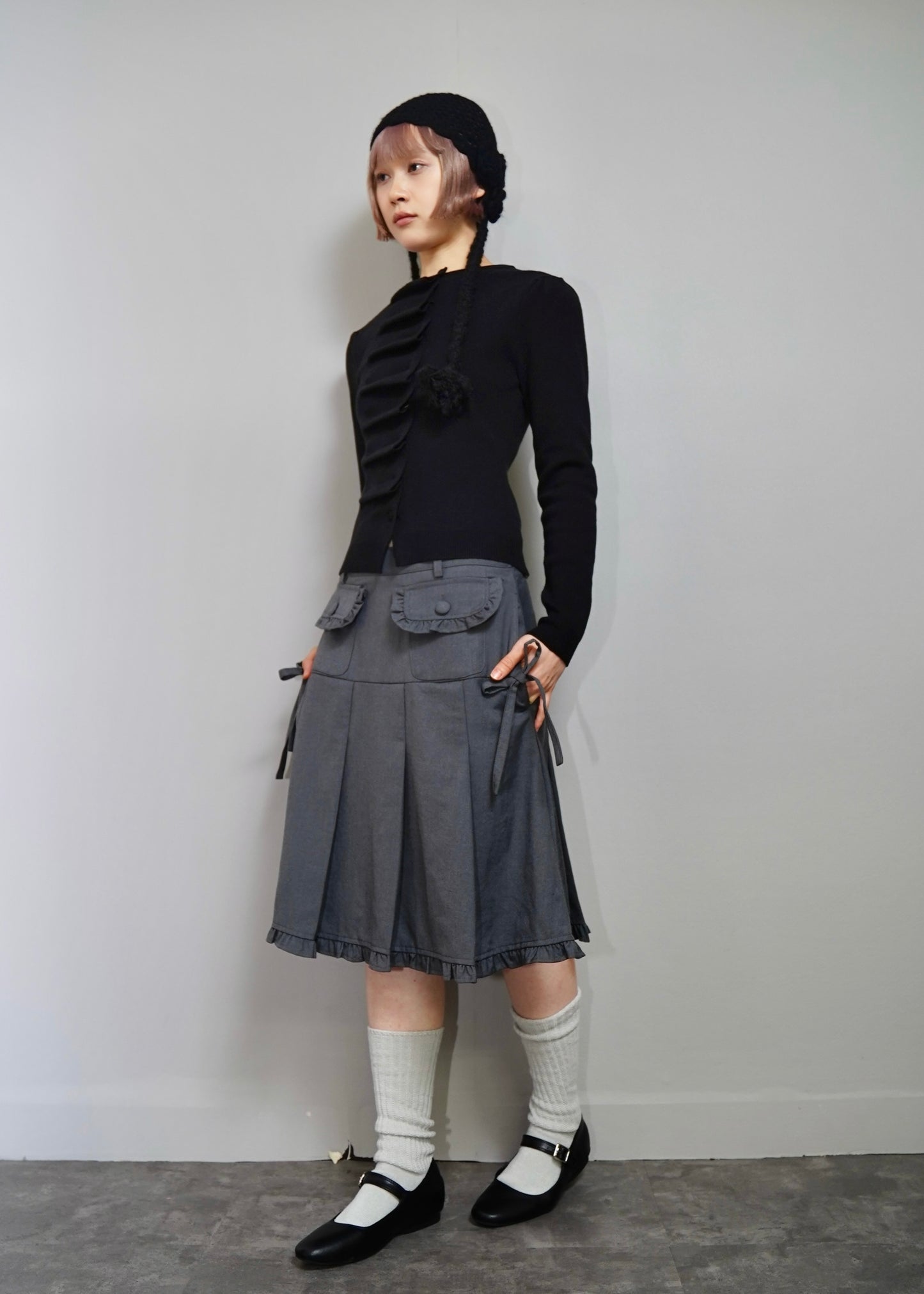 button up knit-slim fit
