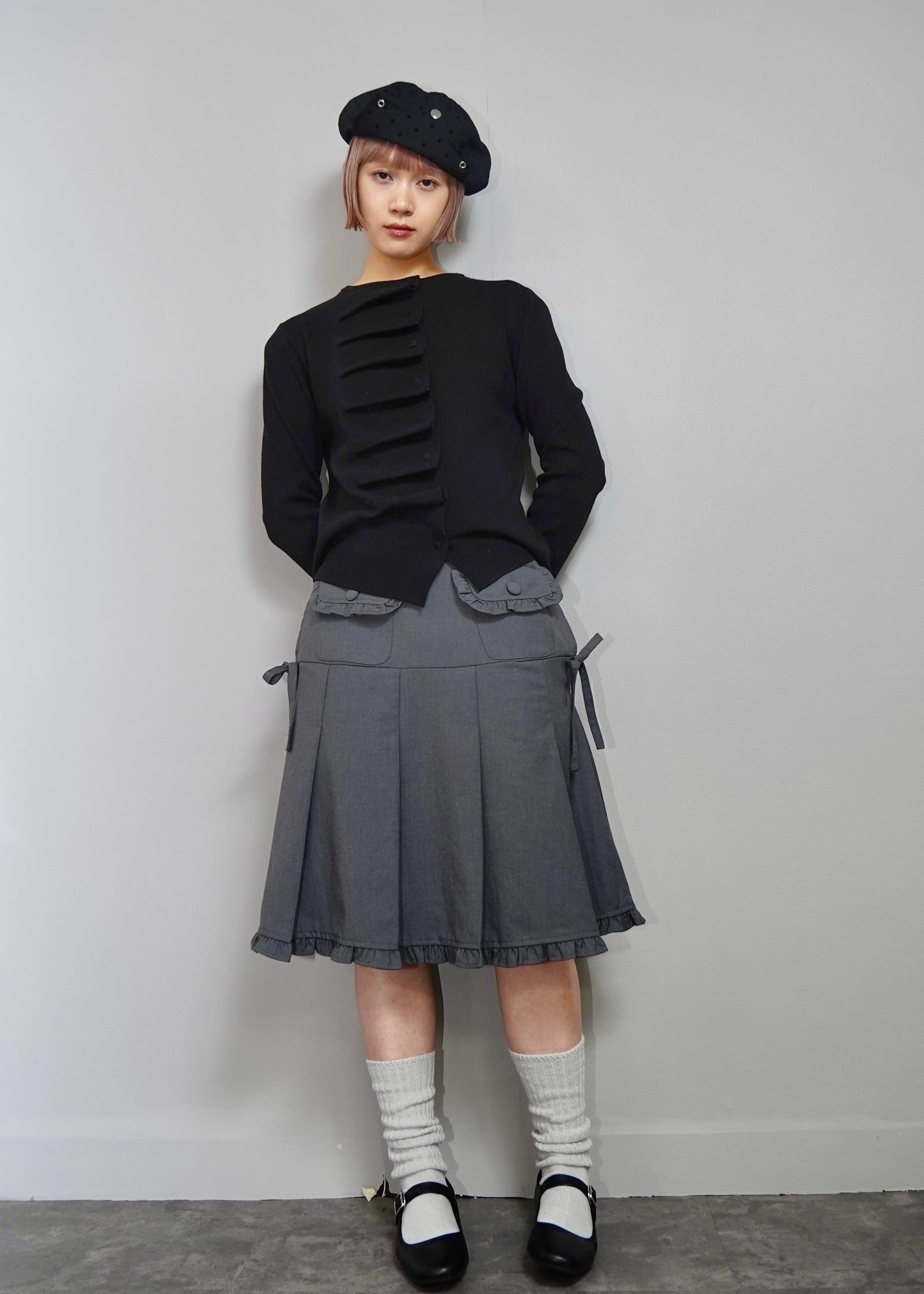 button up knit-boxy fit
