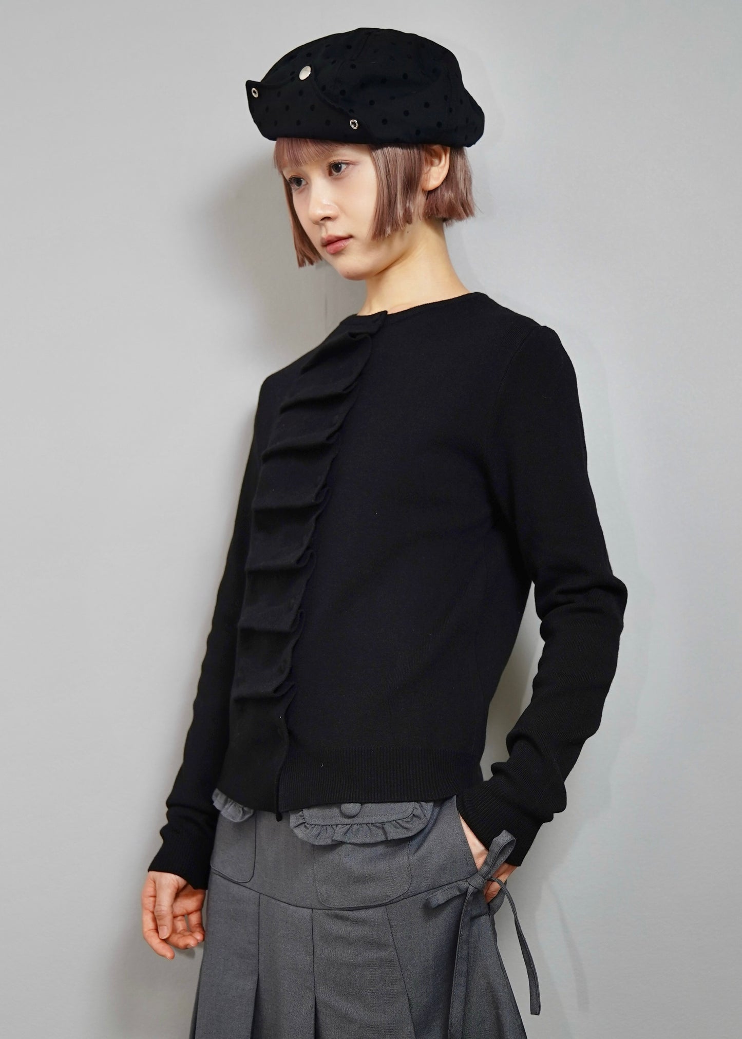 button up knit-boxy fit
