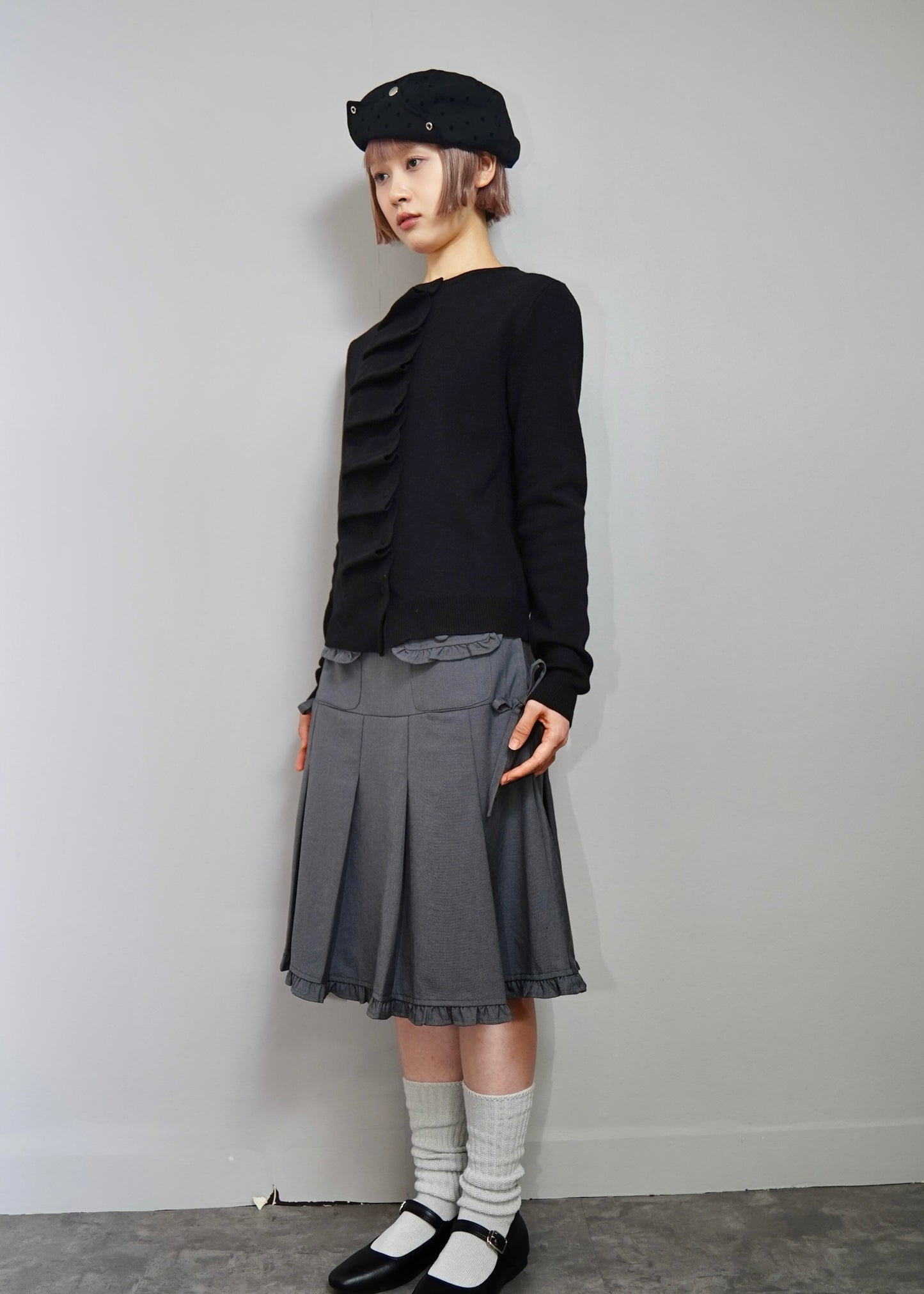 button up knit-boxy fit