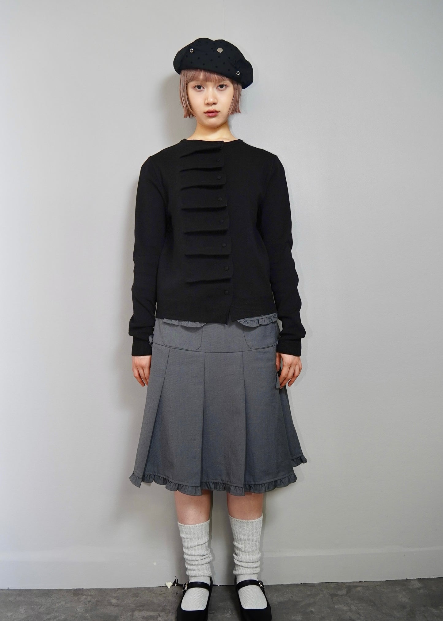 button up knit-boxy fit