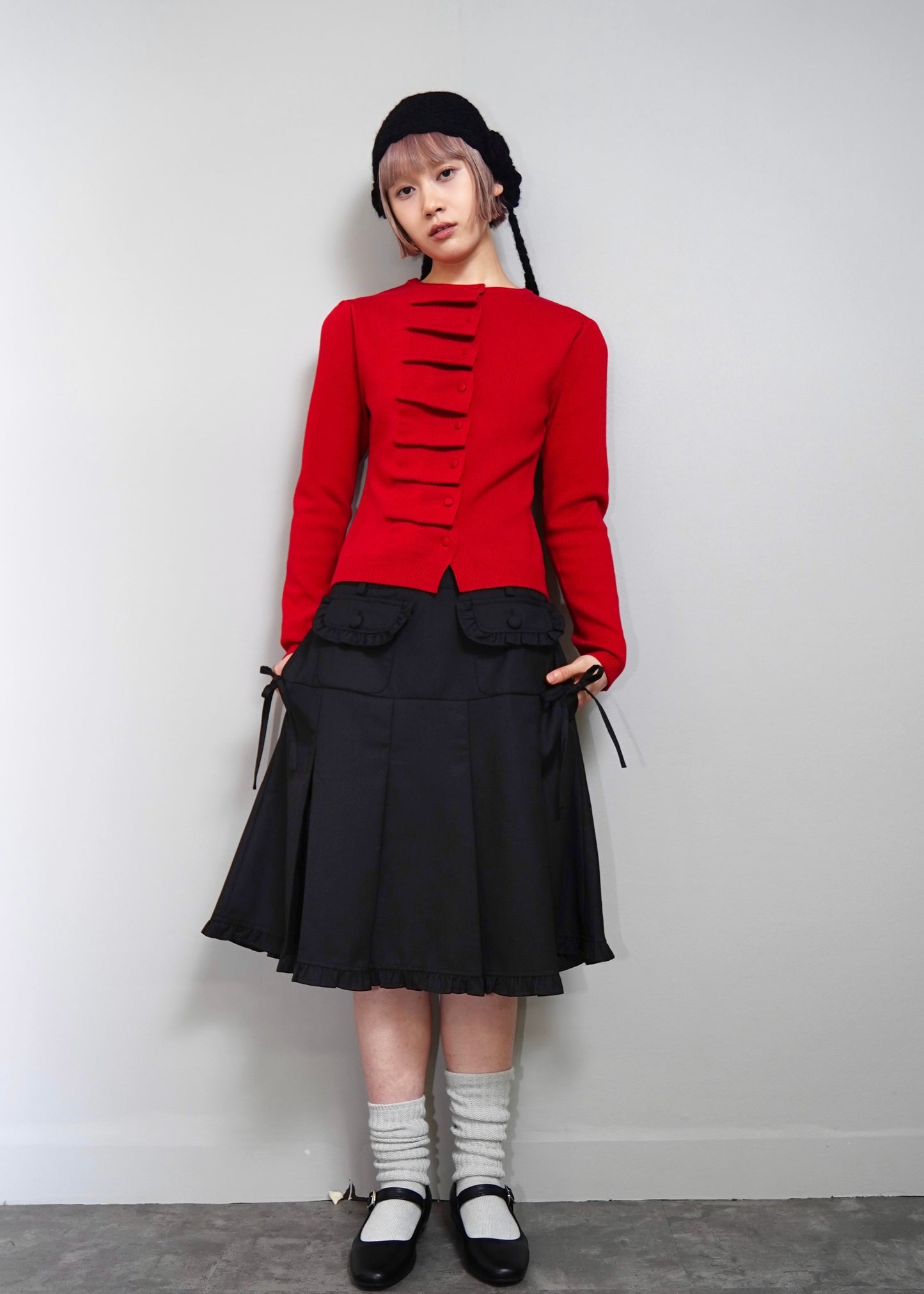button up knit-slim fit