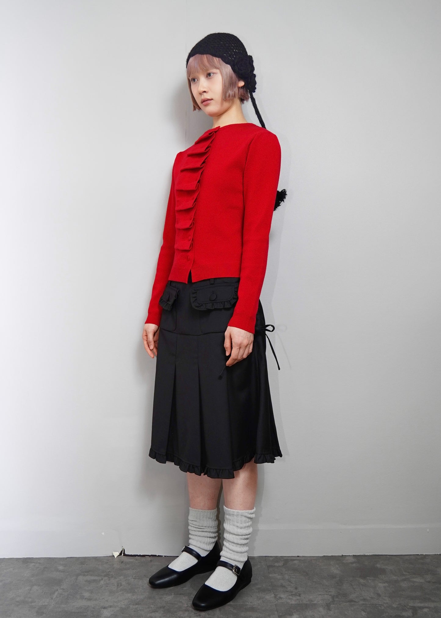 button up knit-slim fit