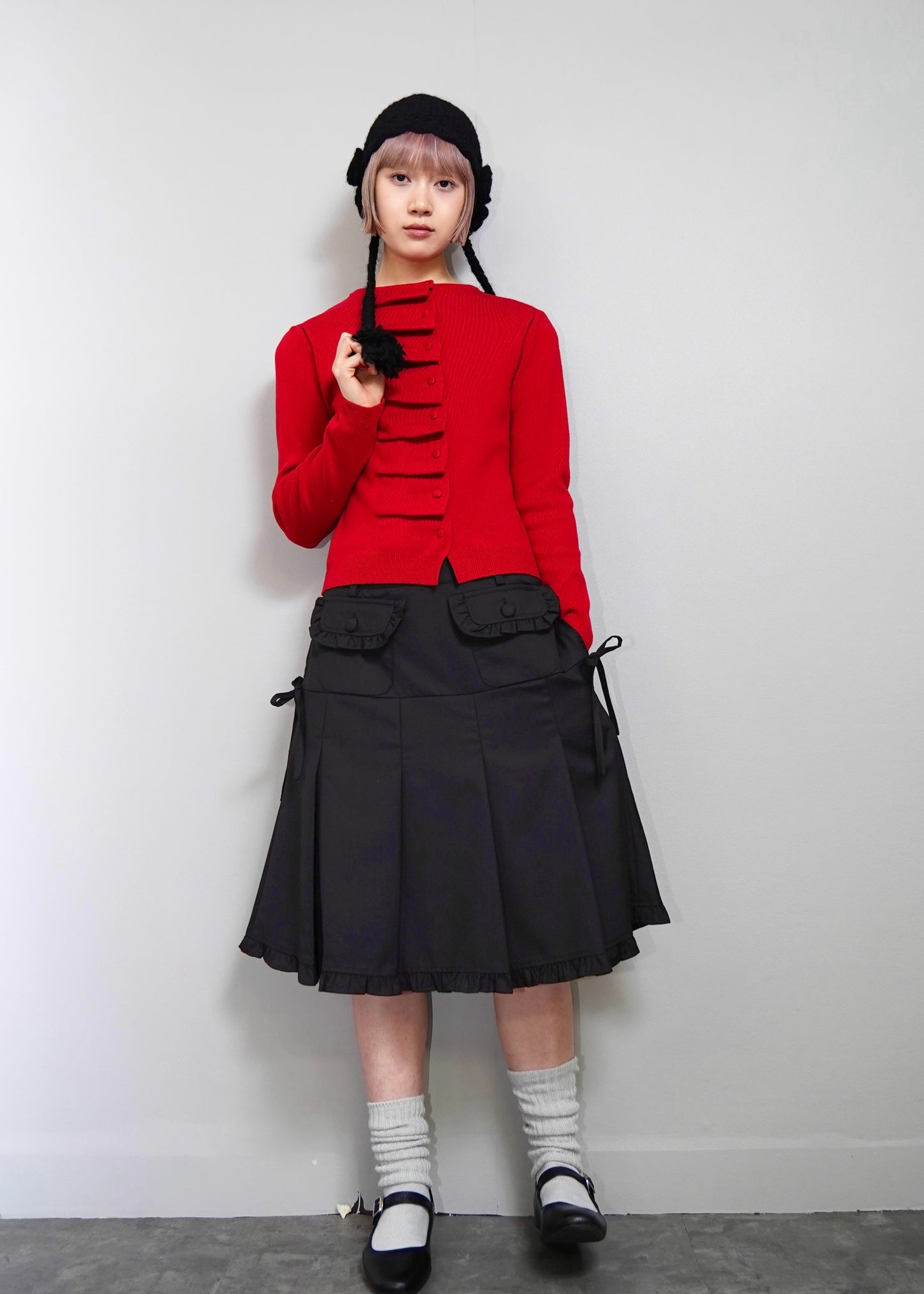 button up knit-slim fit