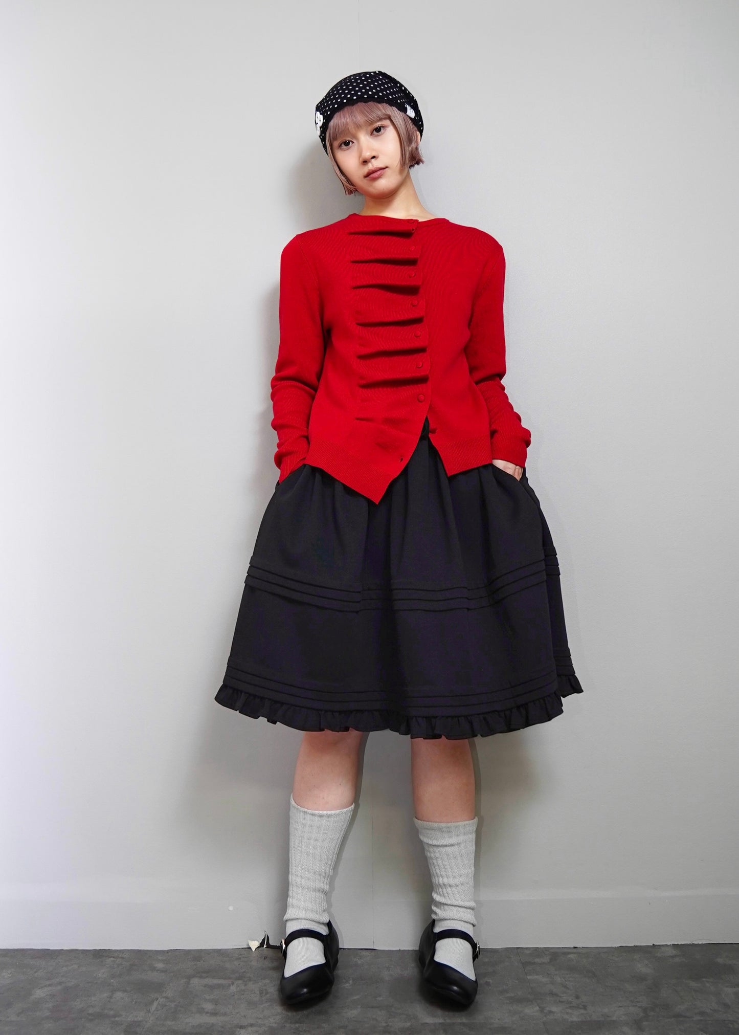 button up knit-boxy fit