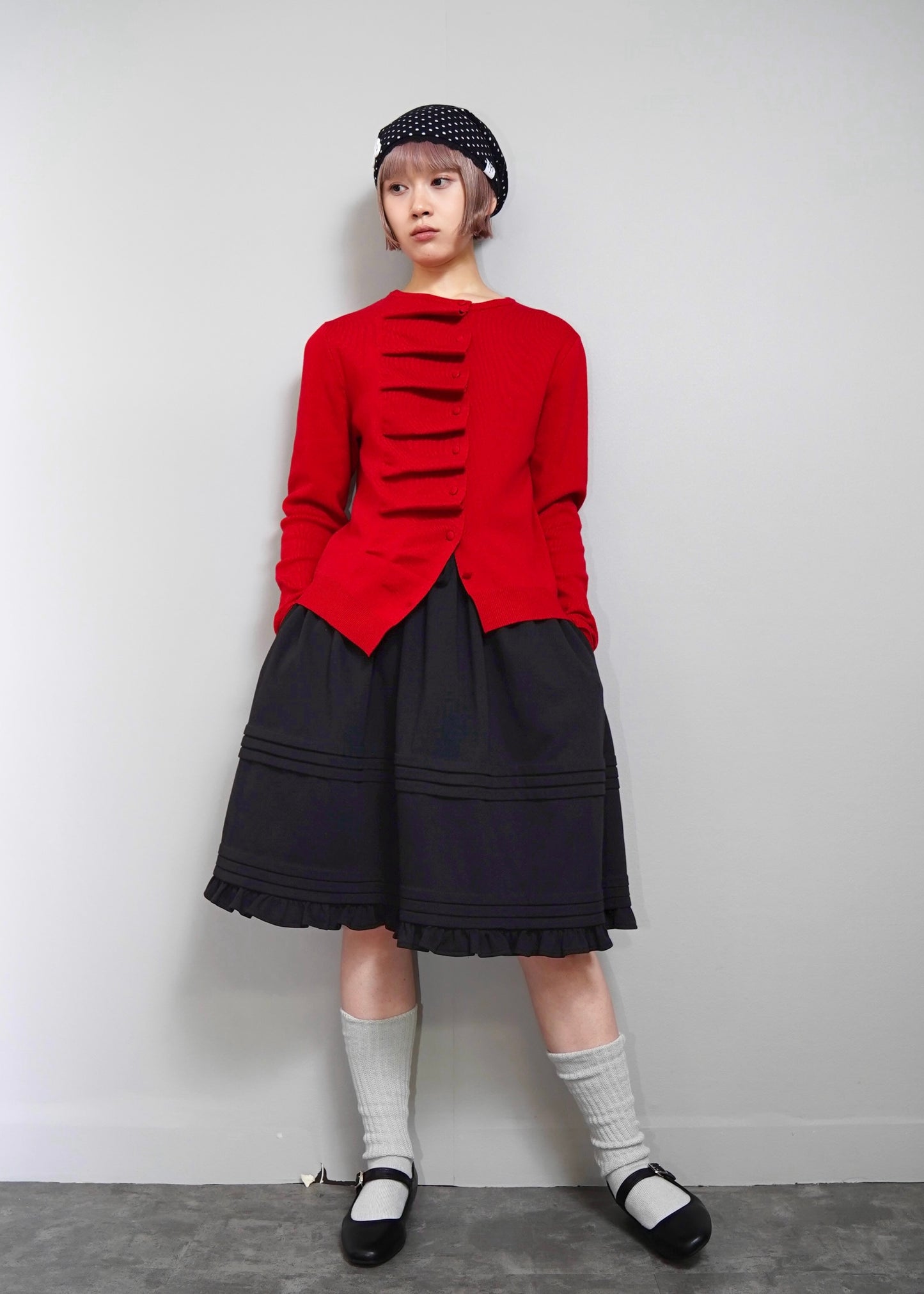 button up knit-boxy fit