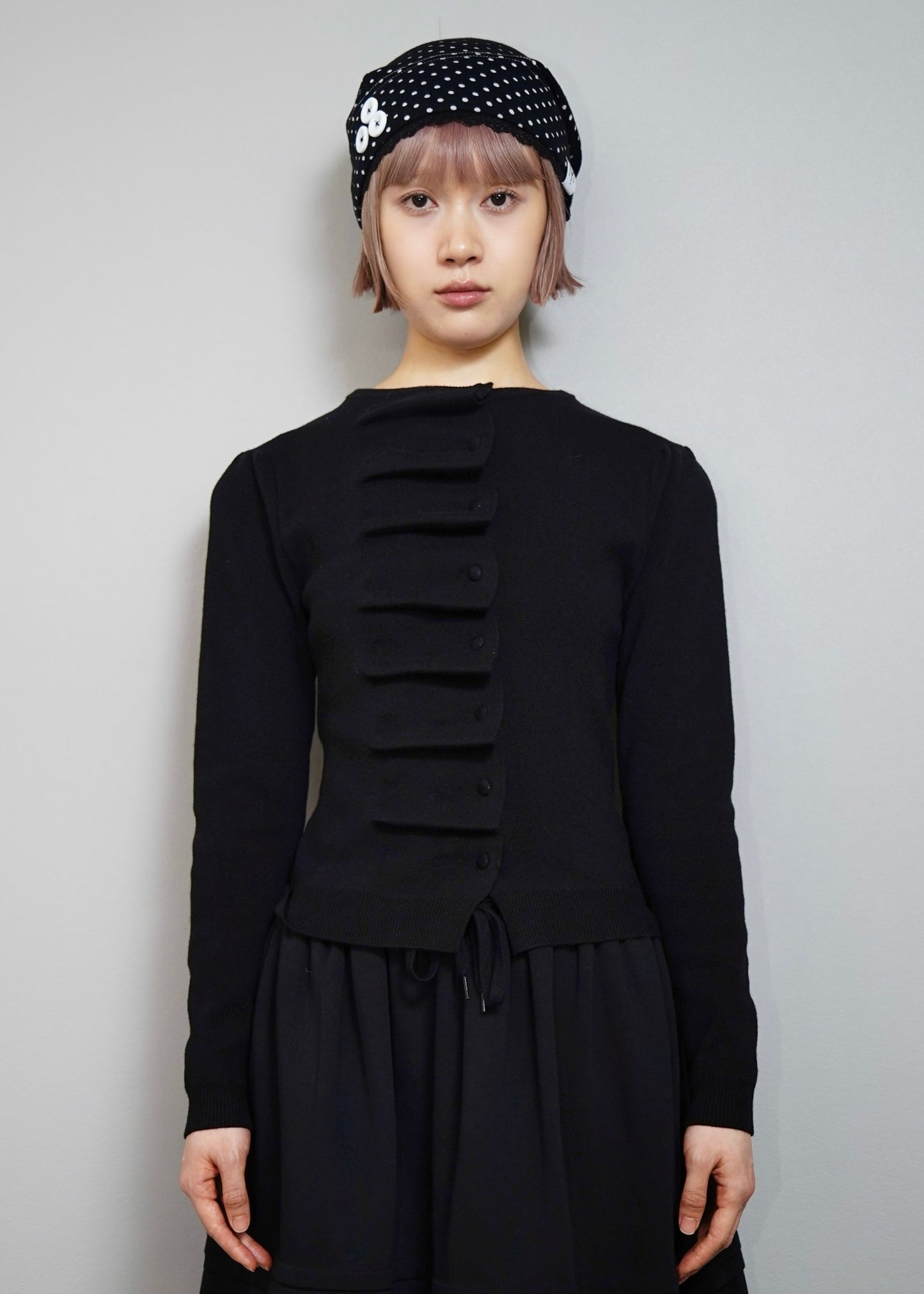 button up knit-slim fit