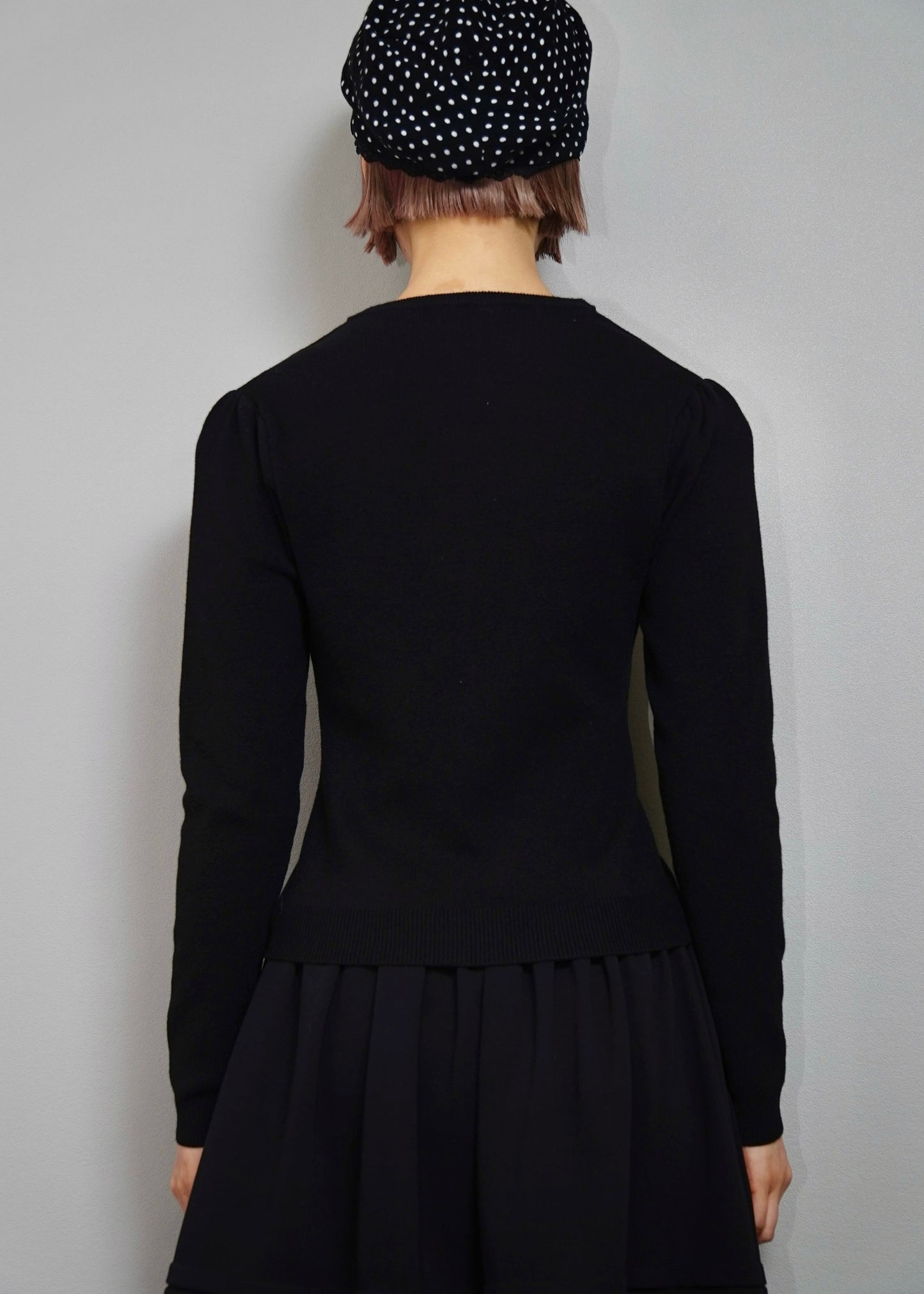 button up knit-slim fit