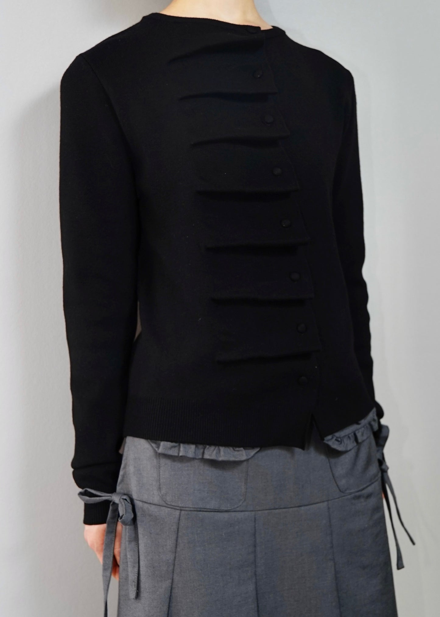 button up knit-boxy fit