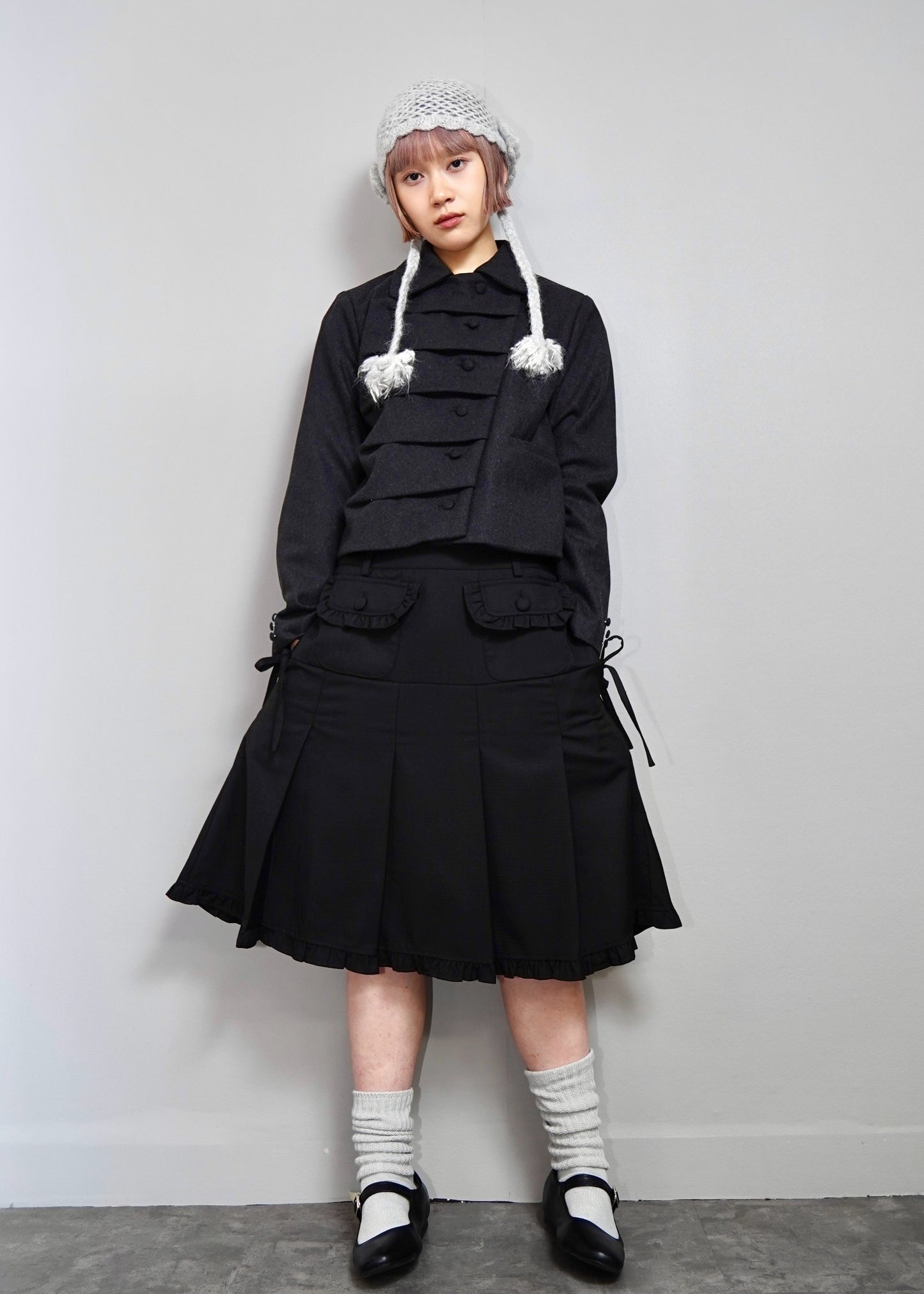 button up wool jacket