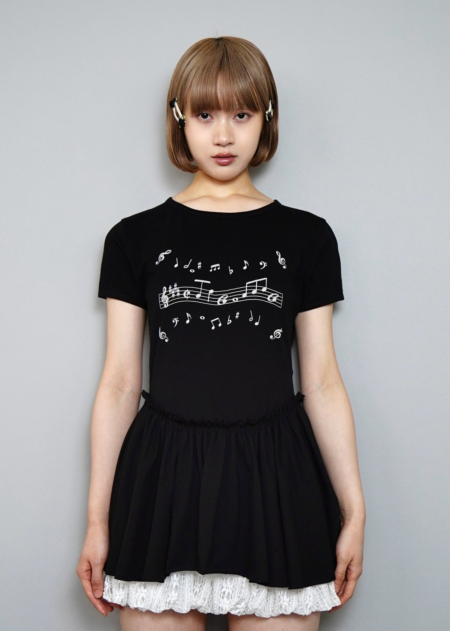 「Tie.Me Melody」flare Tee