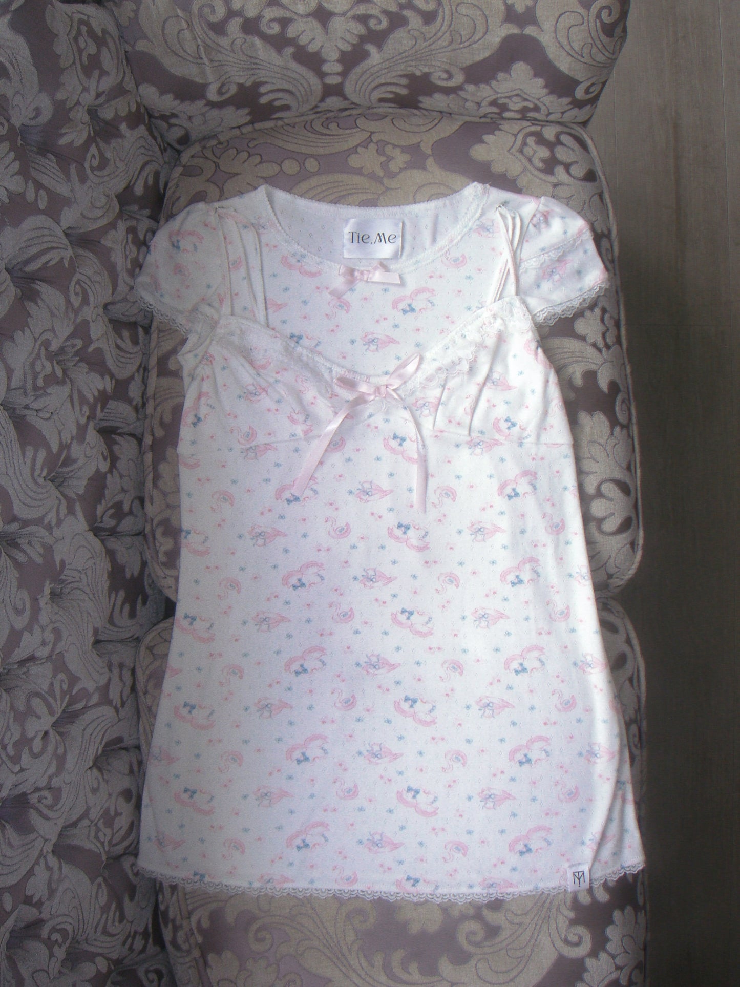「swan's dream」lace cami dress
