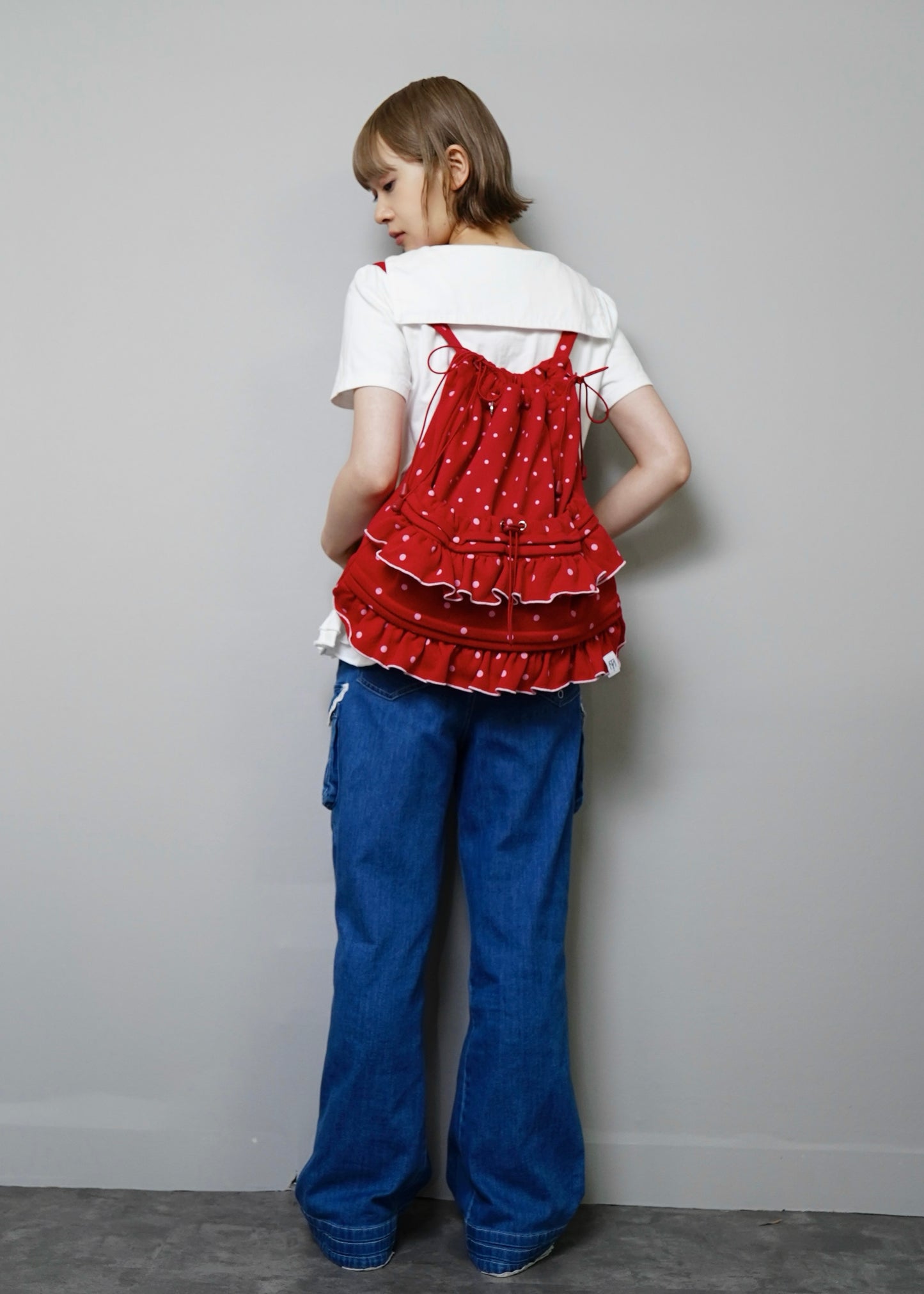 dot frill knapsack