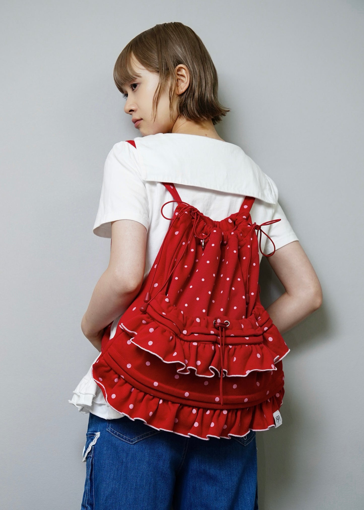 dot frill knapsack