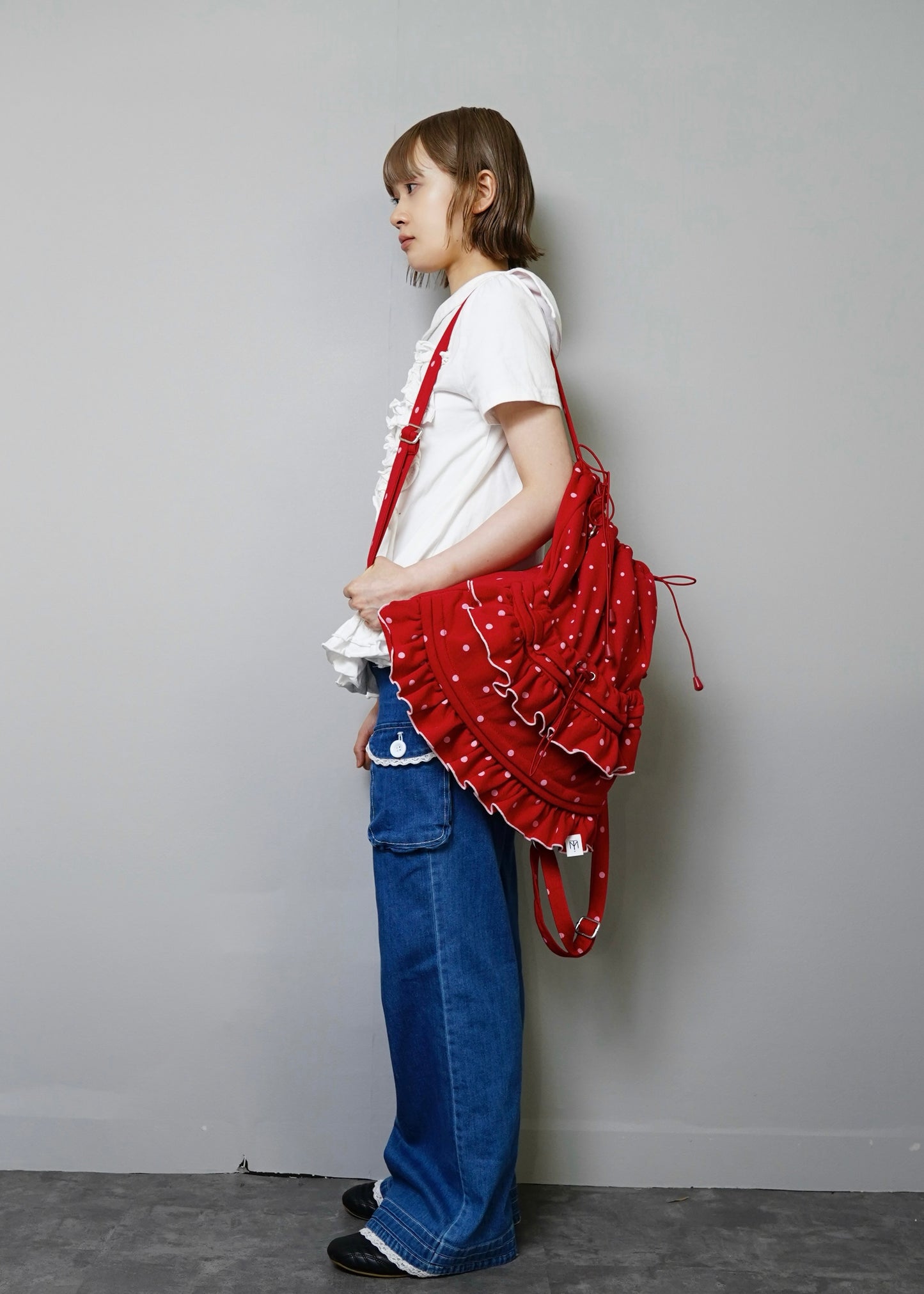 dot frill knapsack
