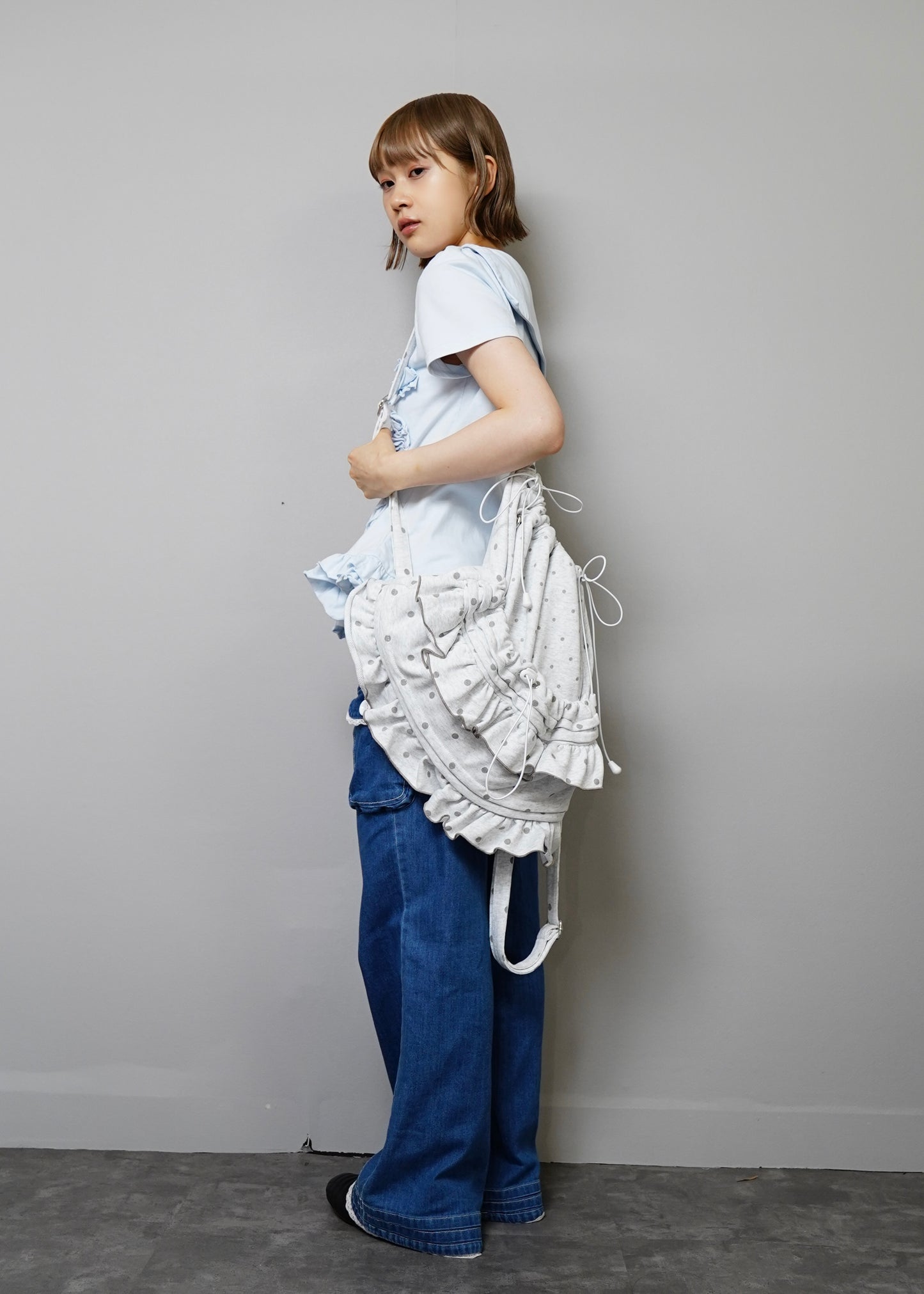dot frill knapsack