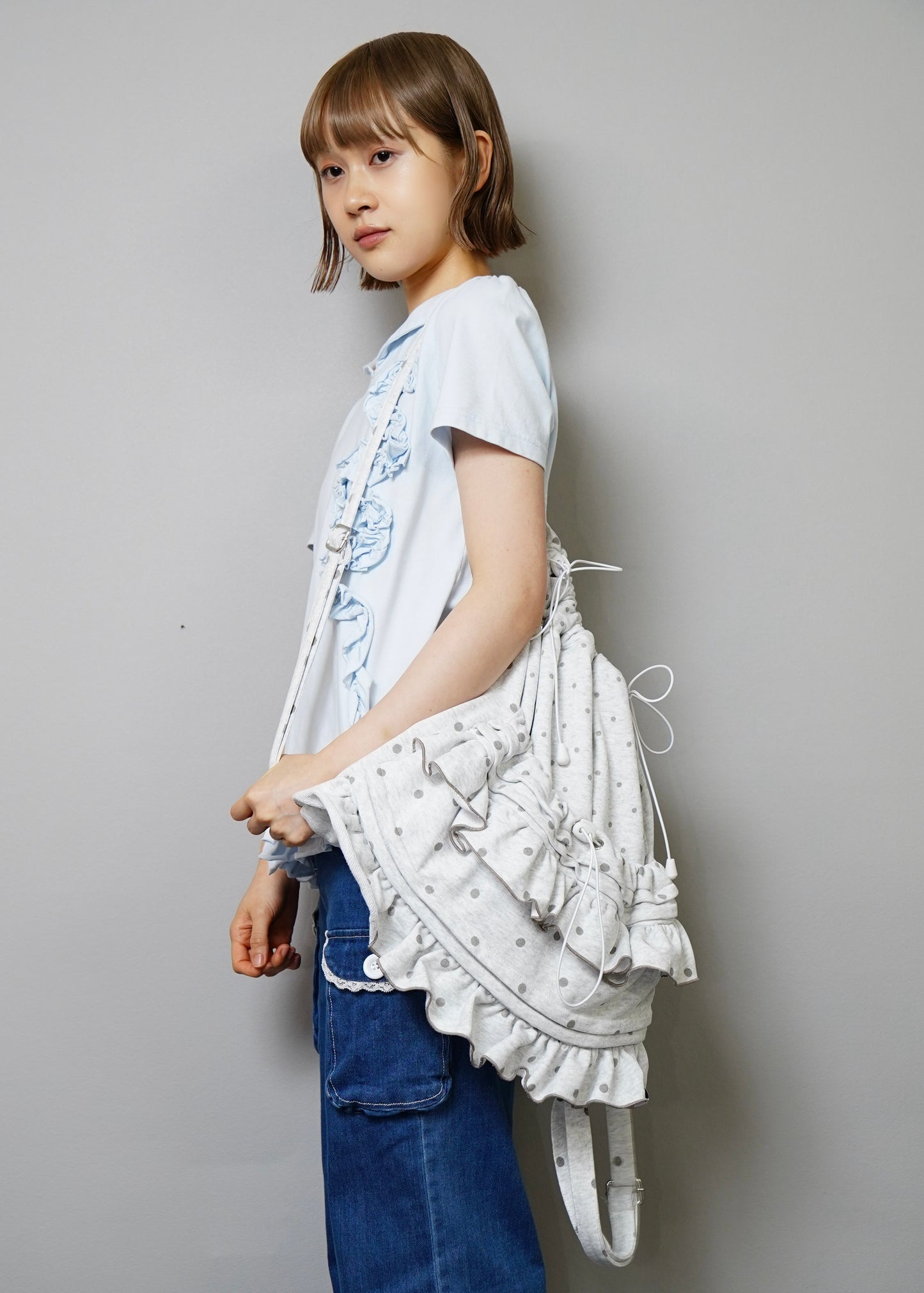 dot frill knapsack