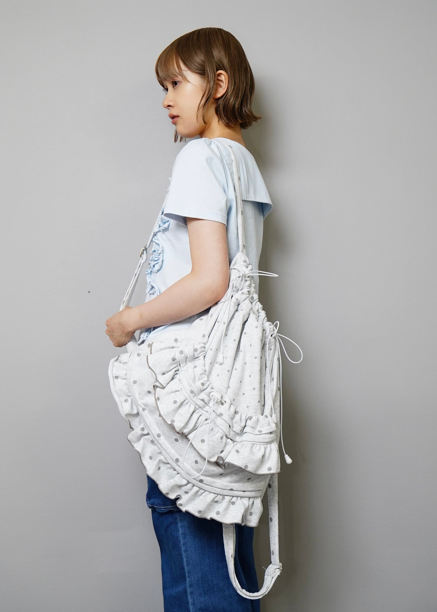dot frill knapsack