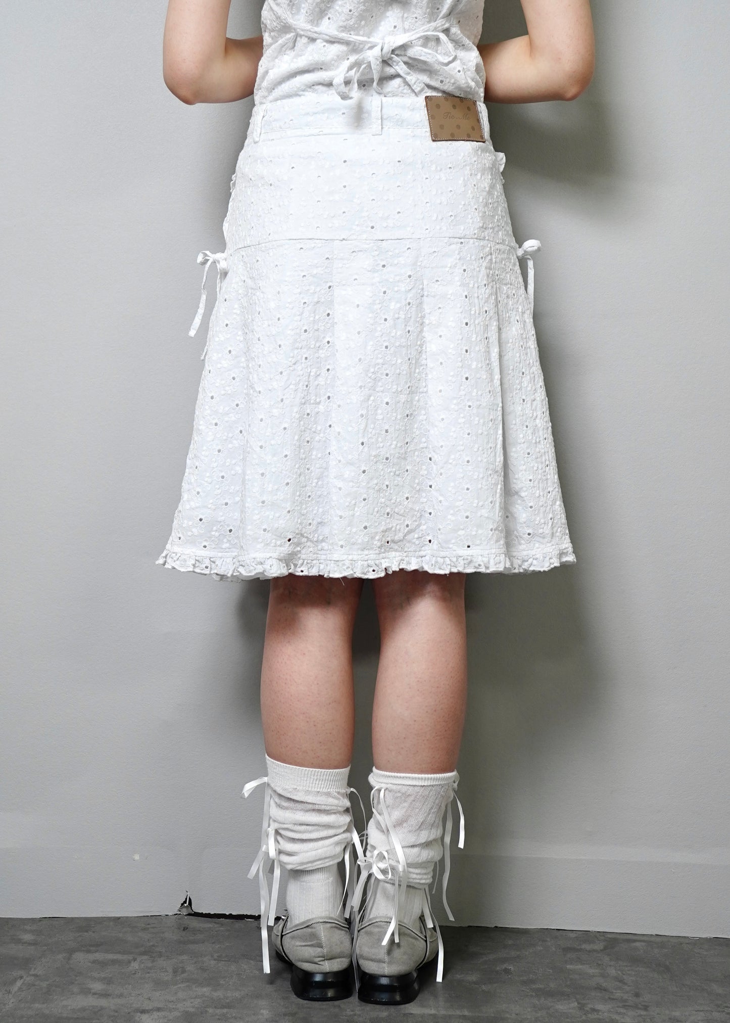 pleated cargo floral skirt