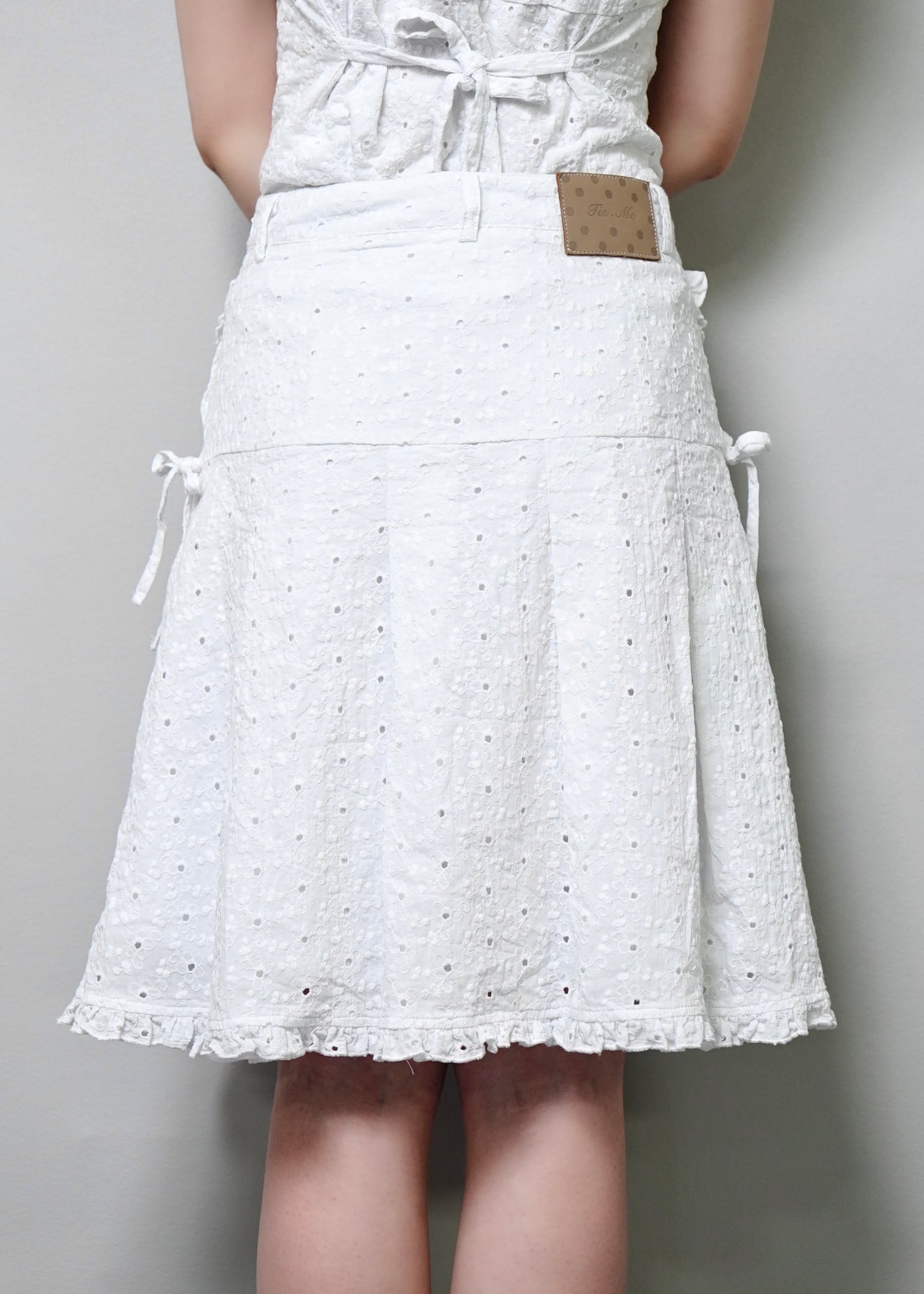 pleated cargo floral skirt