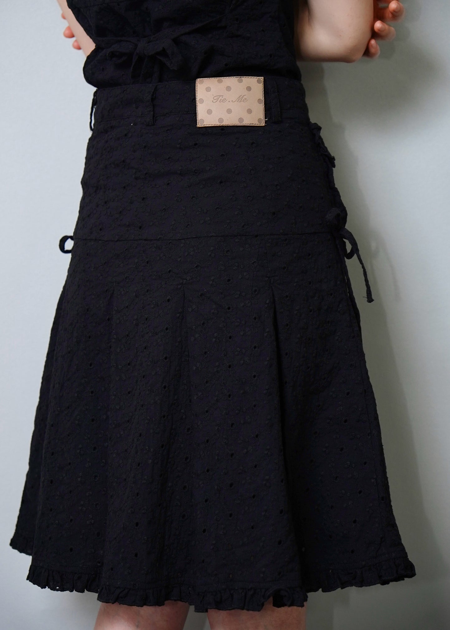 pleated cargo floral skirt