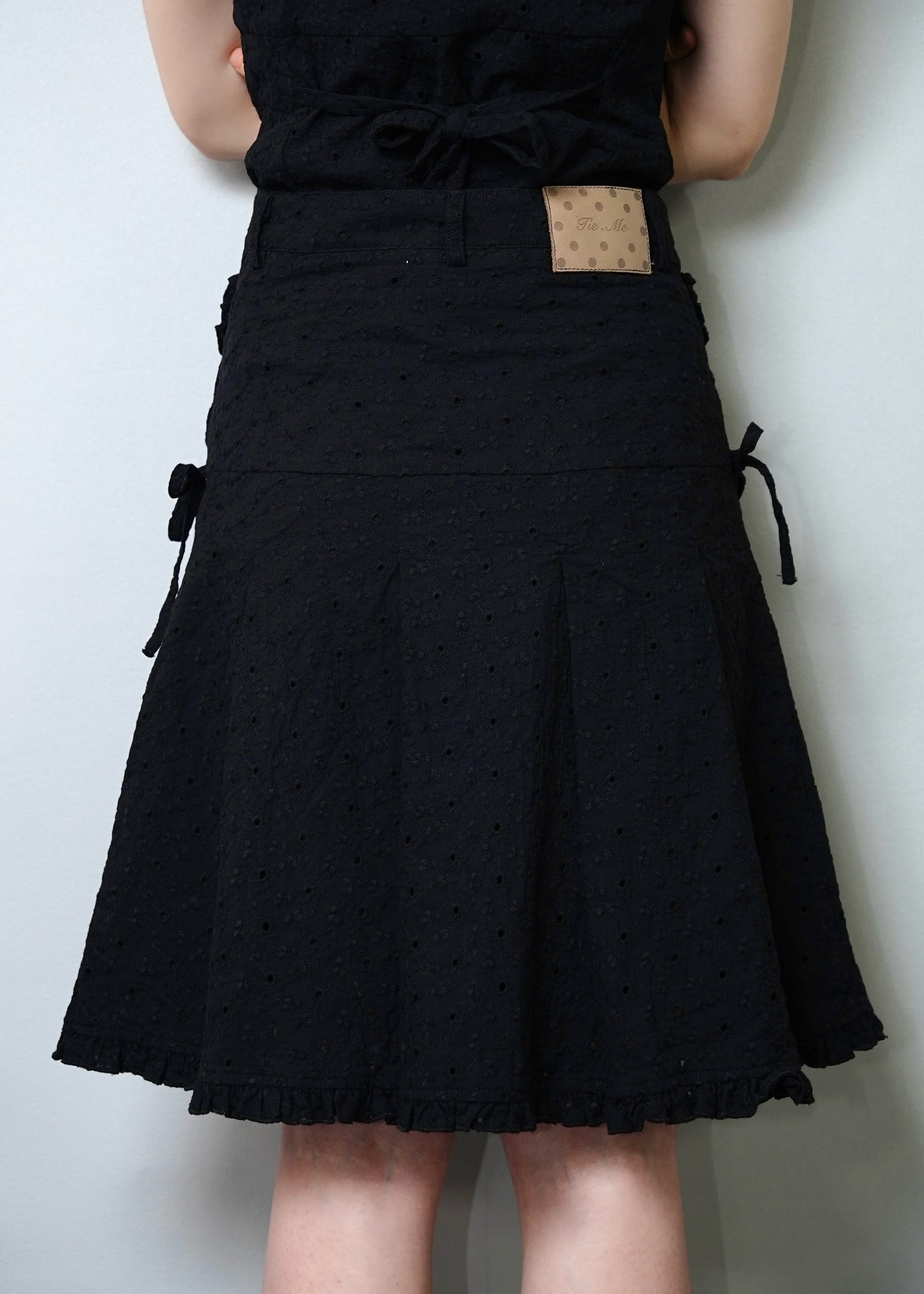 pleated cargo floral skirt