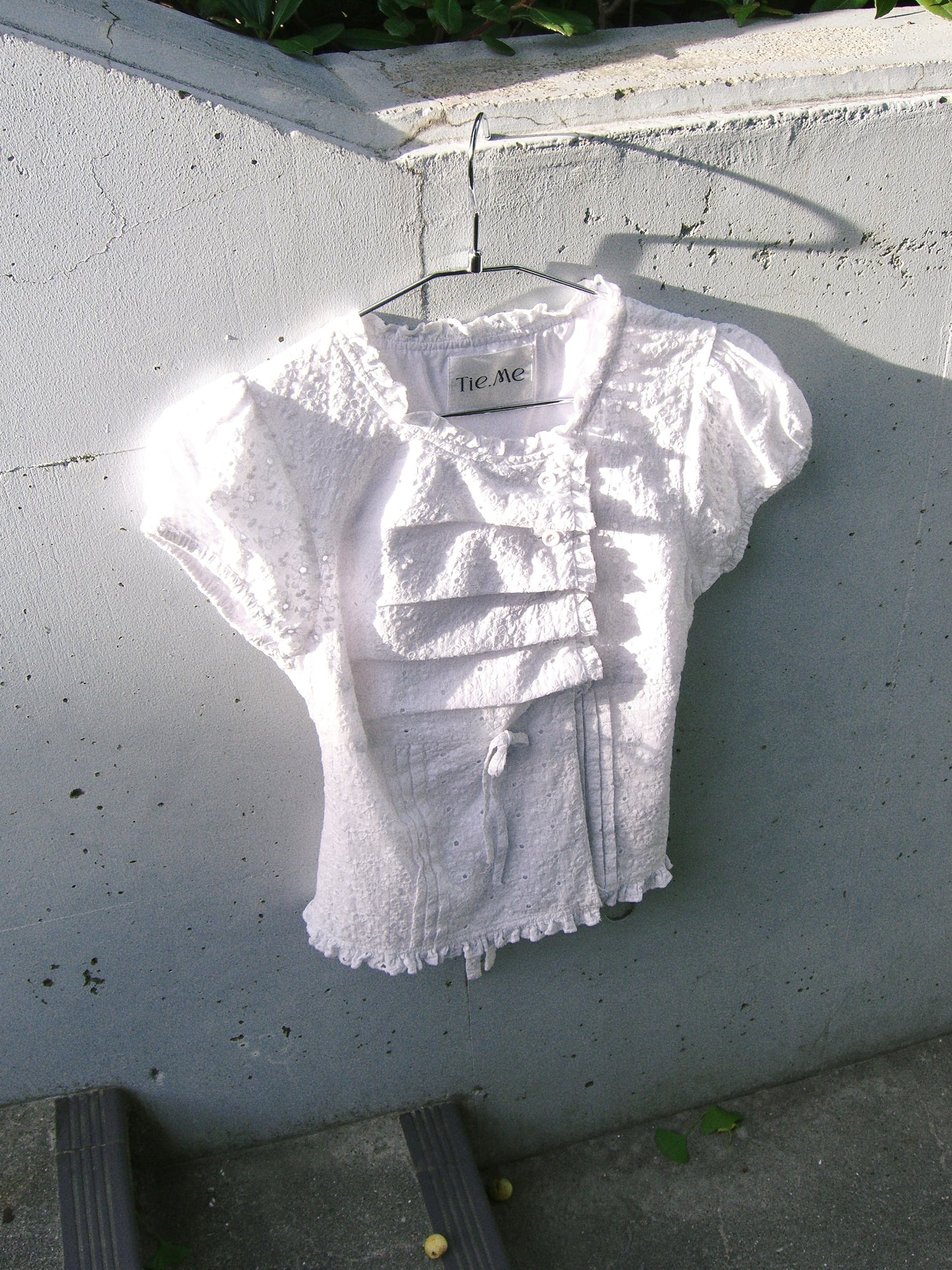 button up flora blouse