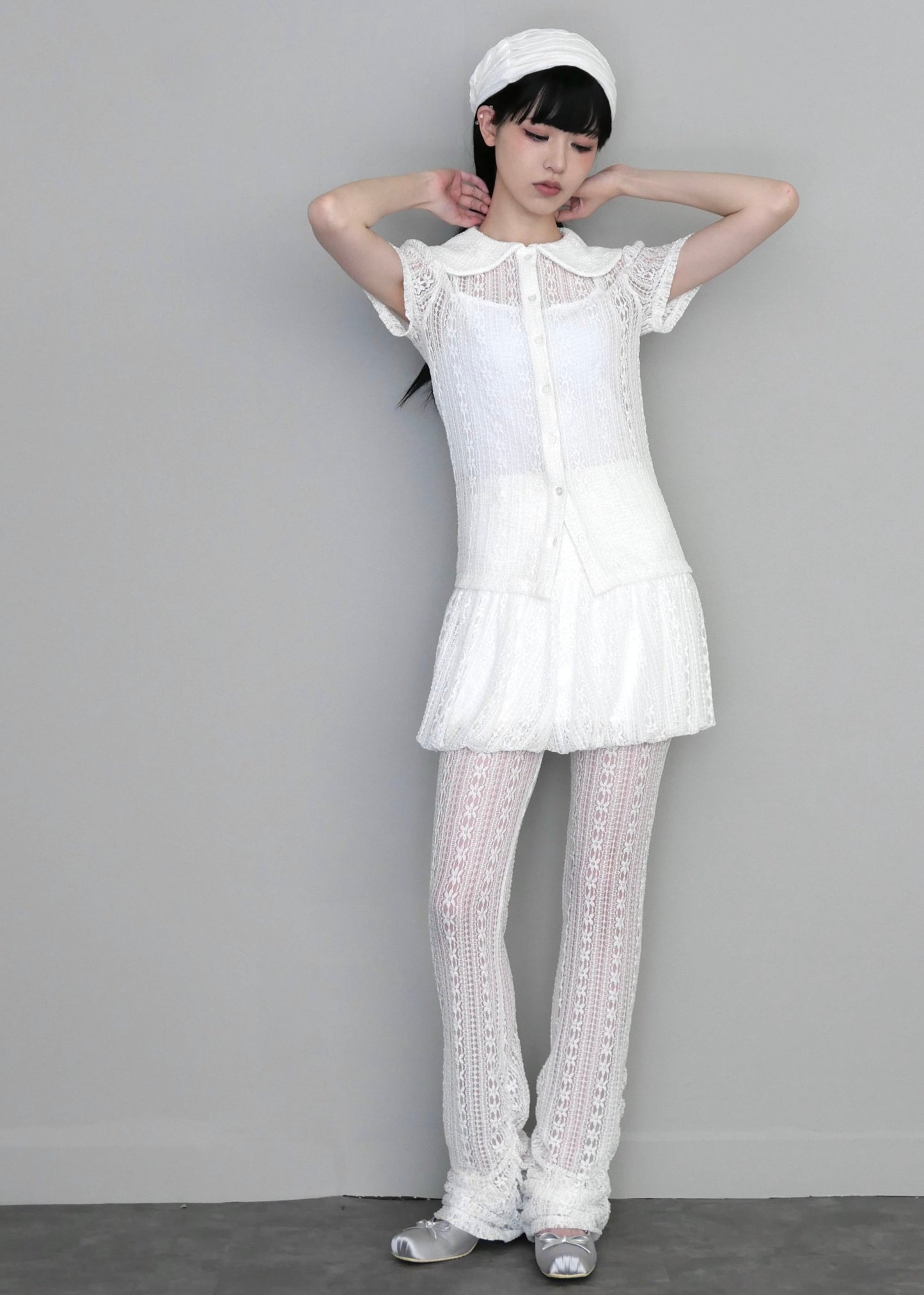 「want to be with lace」blouse