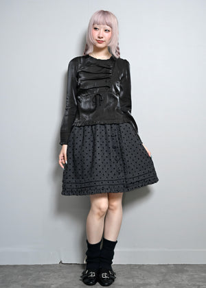 button up shimmer blouse