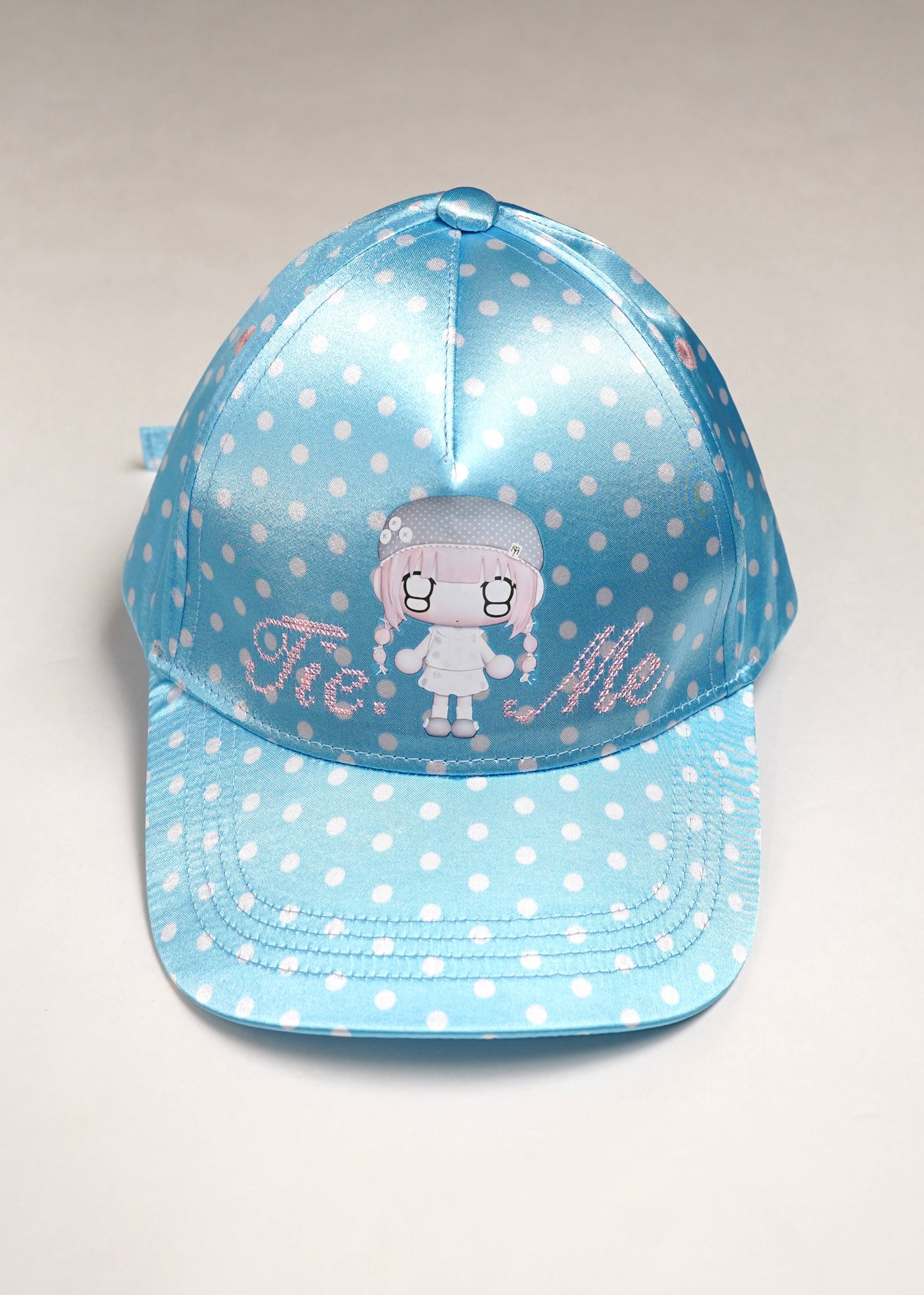 【HUHUEE】gallery girl satin dot cap