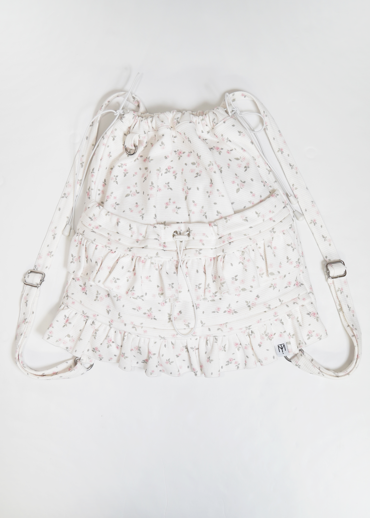 flower waffle frill knapsack