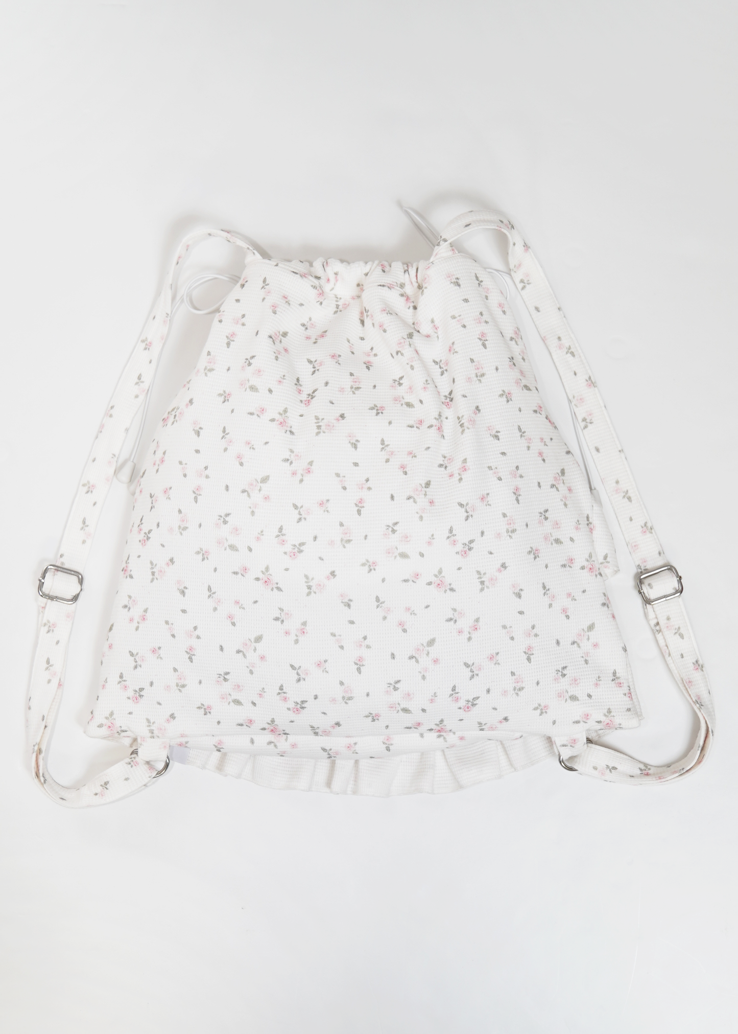 flower waffle frill knapsack