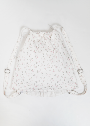 flower waffle frill knapsack