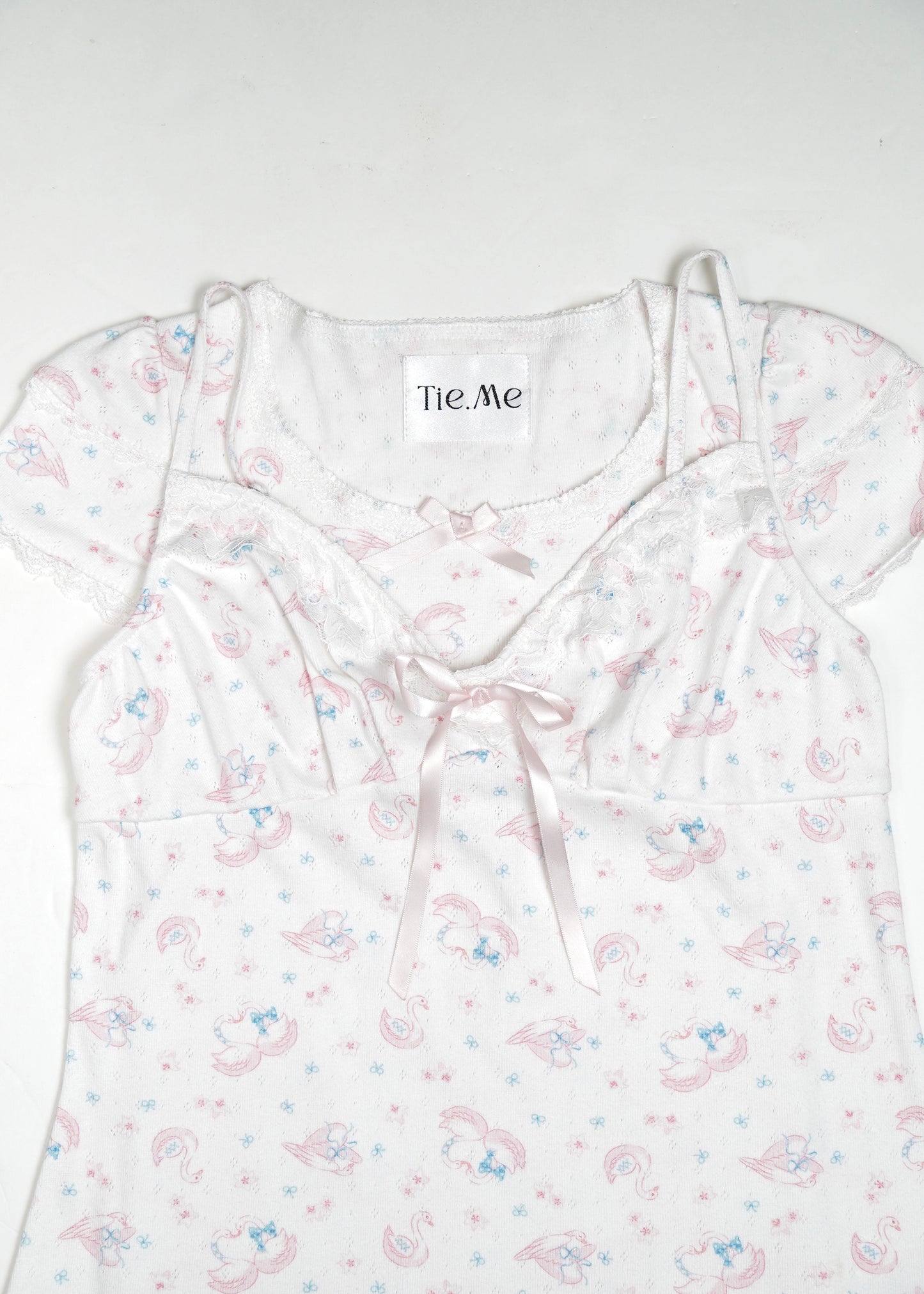 「swan's dream」lace Tee