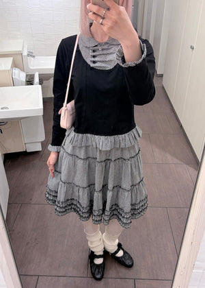 button up shirt layered tee