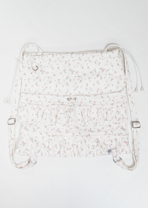 flower waffle frill knapsack