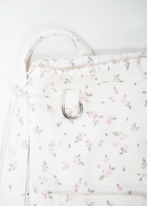 flower waffle frill knapsack