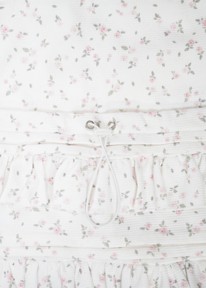 flower waffle frill knapsack
